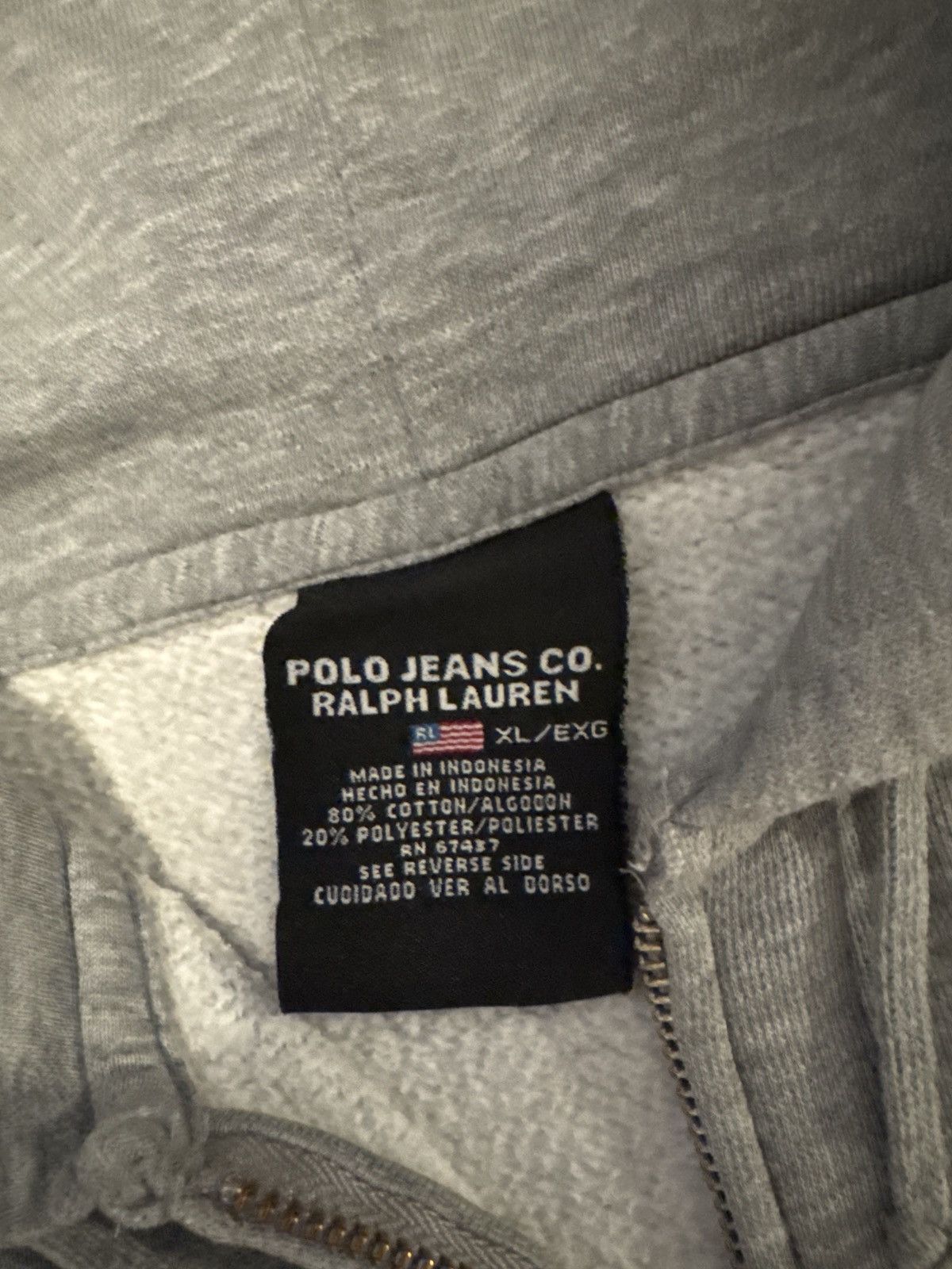 Polo Ralph Lauren Vintage Ralph Lauren Zip-up Hoodie Size US XL / EU 56 / 4 - 3 Thumbnail