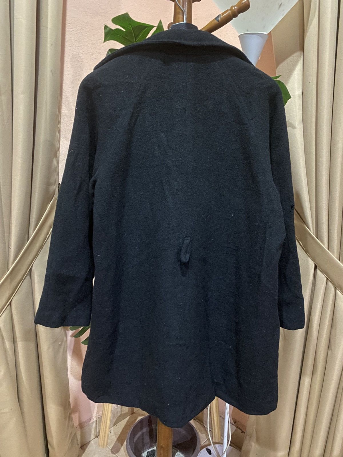 Yohji Yamamoto Y’s bis Japan Black Wool Oversized Cocoon Coat Size M / US 6-8 / IT 42-44 - 9 Thumbnail