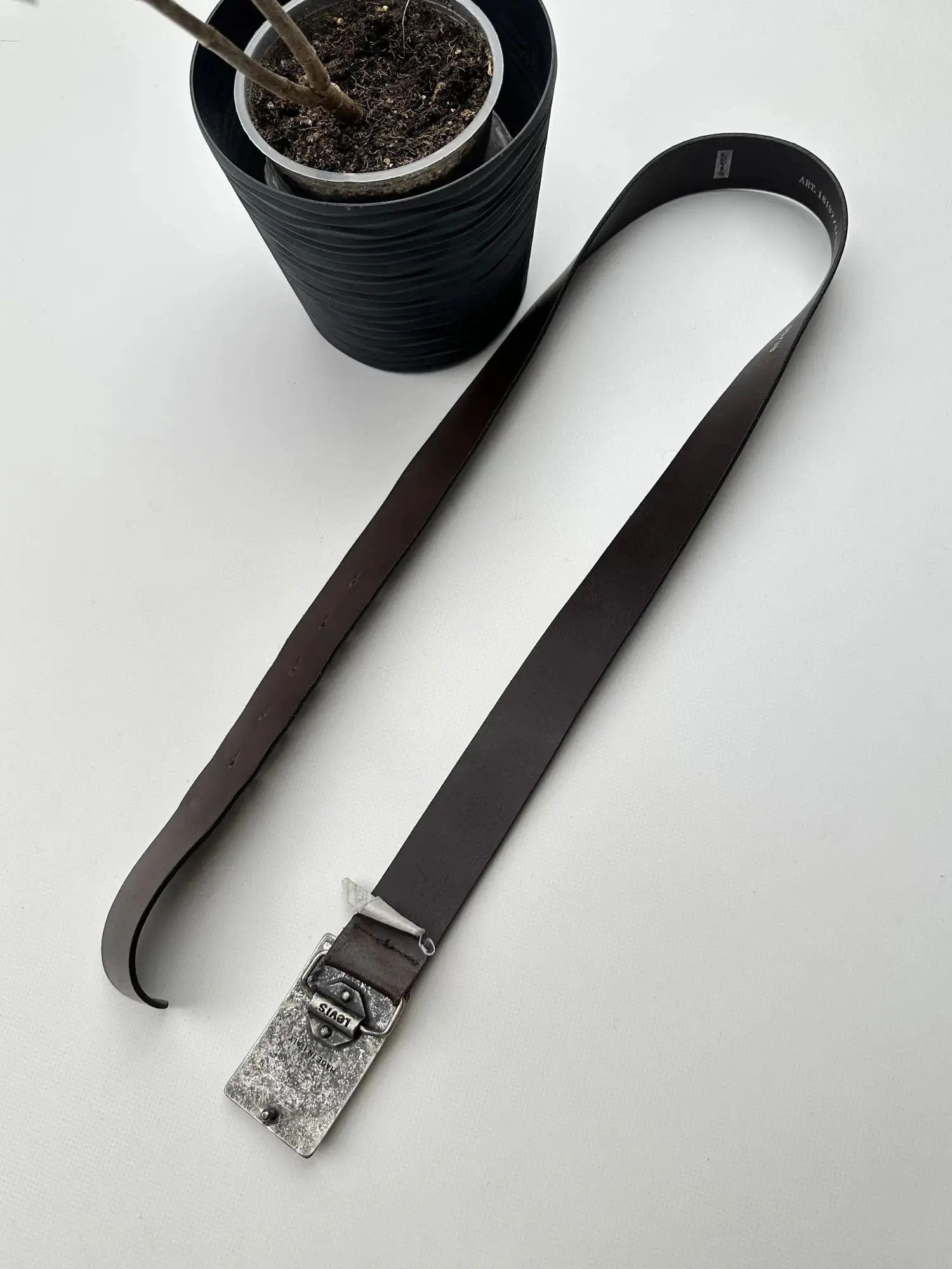 Levi's Levi’s Vintage Leather Belt (36) Size 34 - 3 Thumbnail