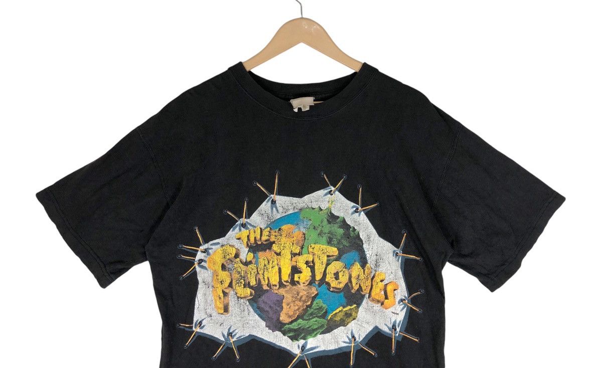 Cartoon Network × Vintage Vintage The Flinstones Faded T Shirt Size US L / EU 52-54 / 3 - 3 Thumbnail