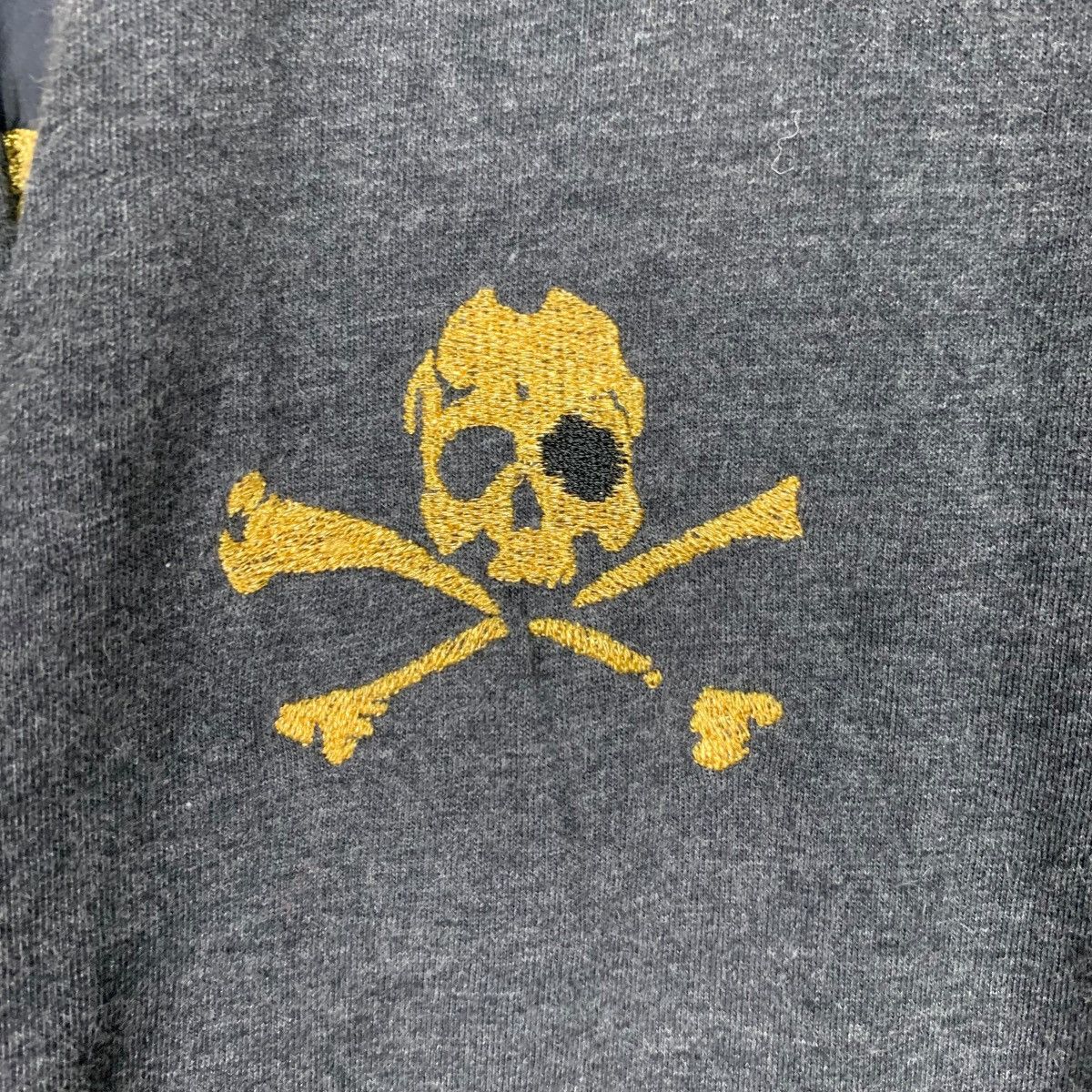 I Love Hand Jam Skulls Big Logo Button Jacket #1022-C46