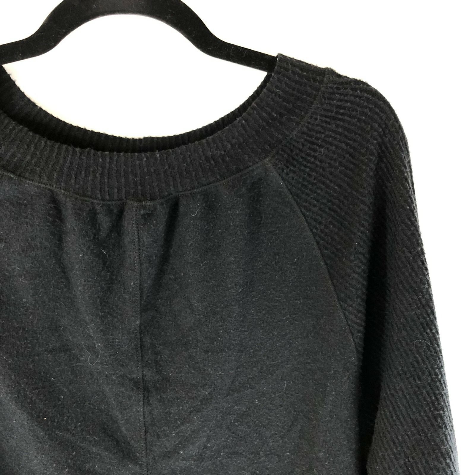 Treasure & Bond Treasure & Bond Womens Sweater Ribbed Knit Scoop Neck Black Size XS / US 0-2 / IT 36-38 - 2 Thumbnail