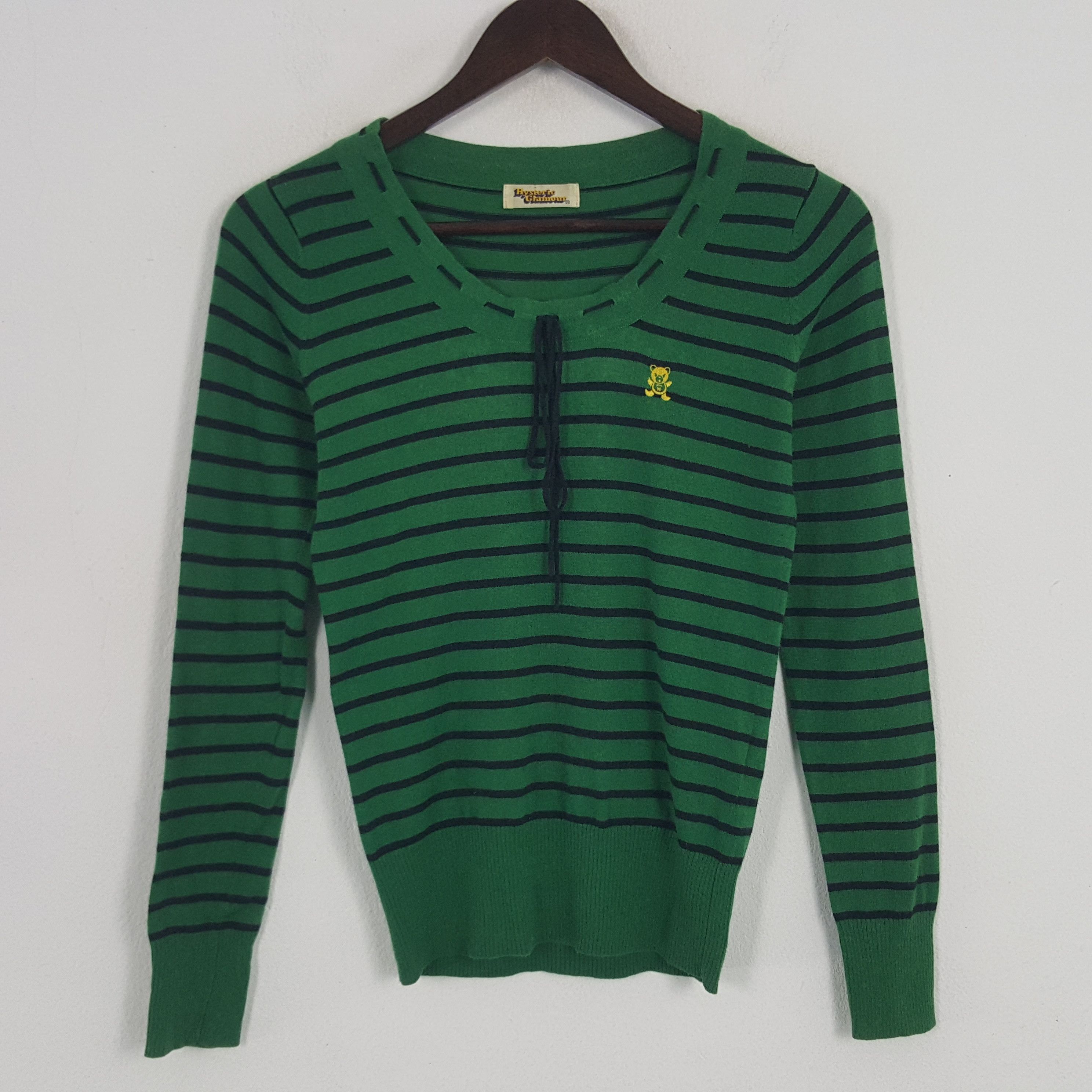 Hysteric Glamour × Vintage Vintage Hysteric Glamour Striped Knitwear Size S / US 4 / IT 40 - 1 Thumbnail
