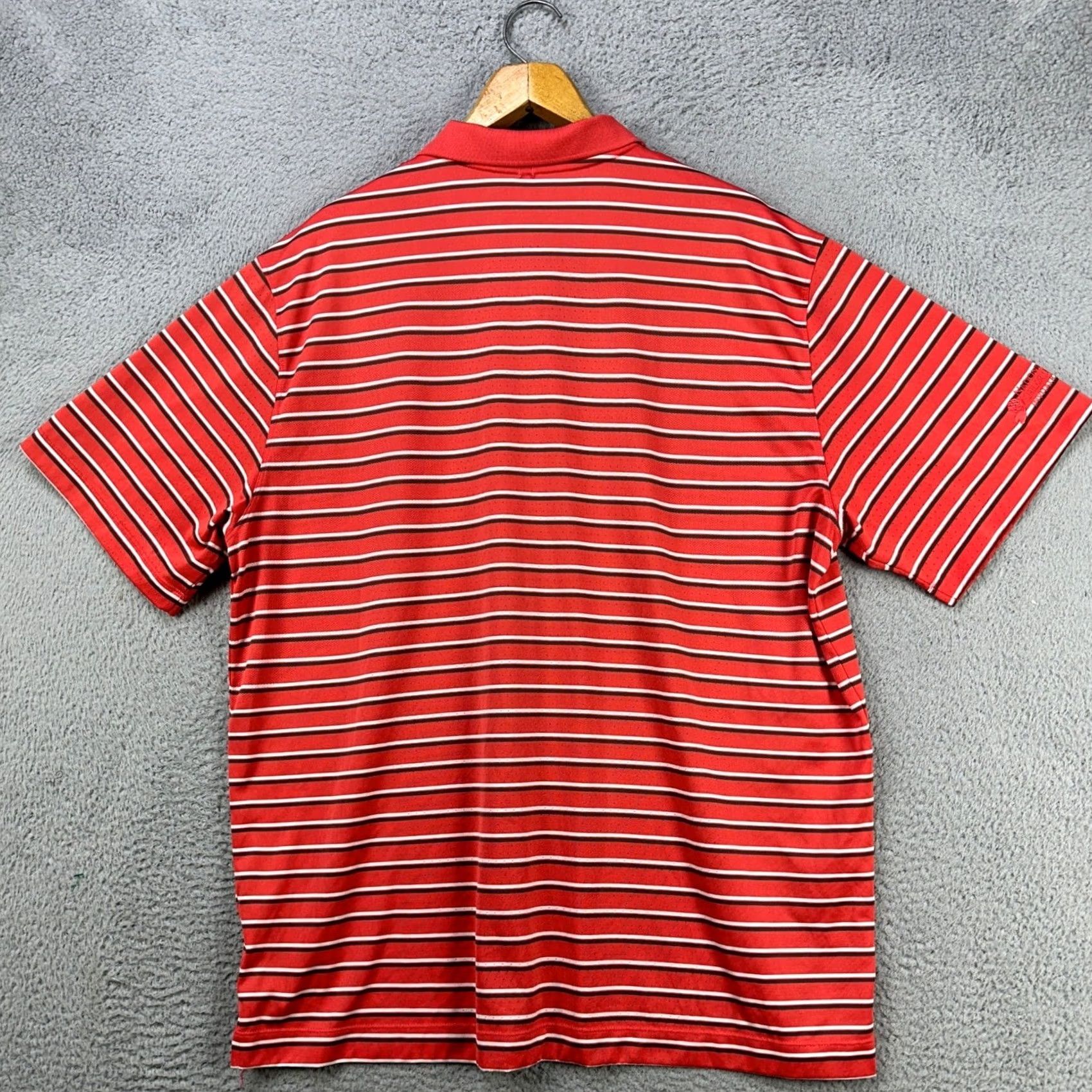 Nike Nike Dri-Fit Shirt Golf Polo Mens 2XL Orange Black White Double Stripes Rugby Size US XXL / EU 58 / 5 - 3 Thumbnail