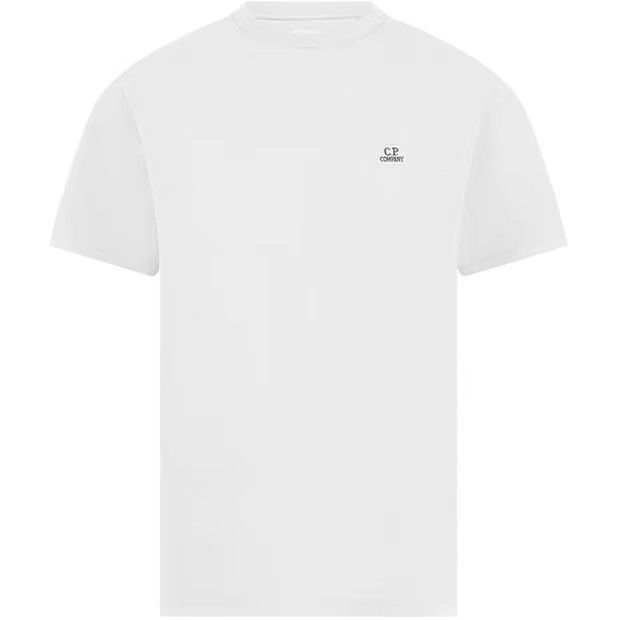 C.P. Company o1y1224 Logo Crewneck T-Shirt in White Size US XL / EU 56 / 4 - 1 Thumbnail