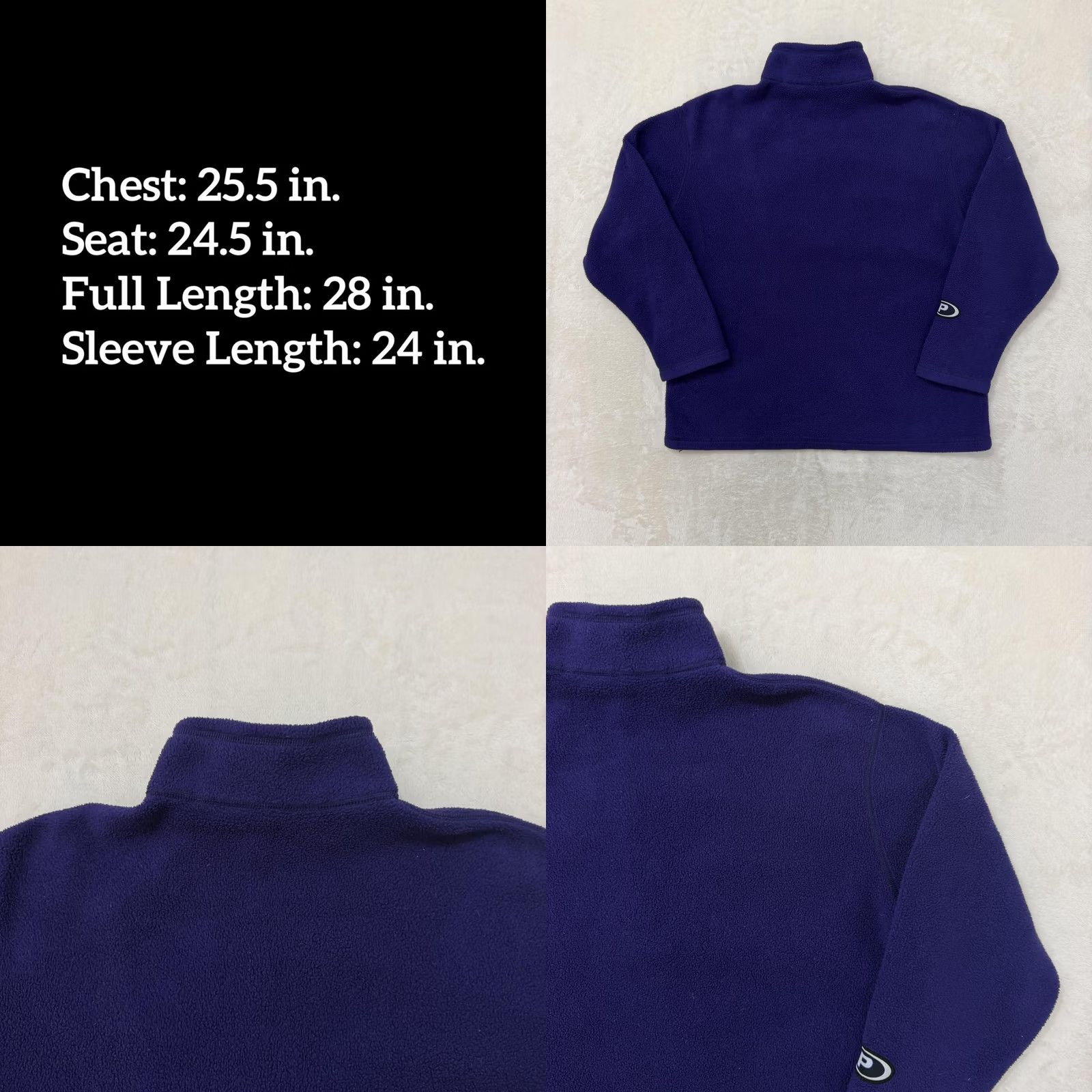Polo Ralph Lauren Polo Ralph Lauren Sport Sweater Mens Large Purple 1/2 Zip Fleece Pullover Jacket Size US L / EU 52-54 / 3 - 8 Thumbnail