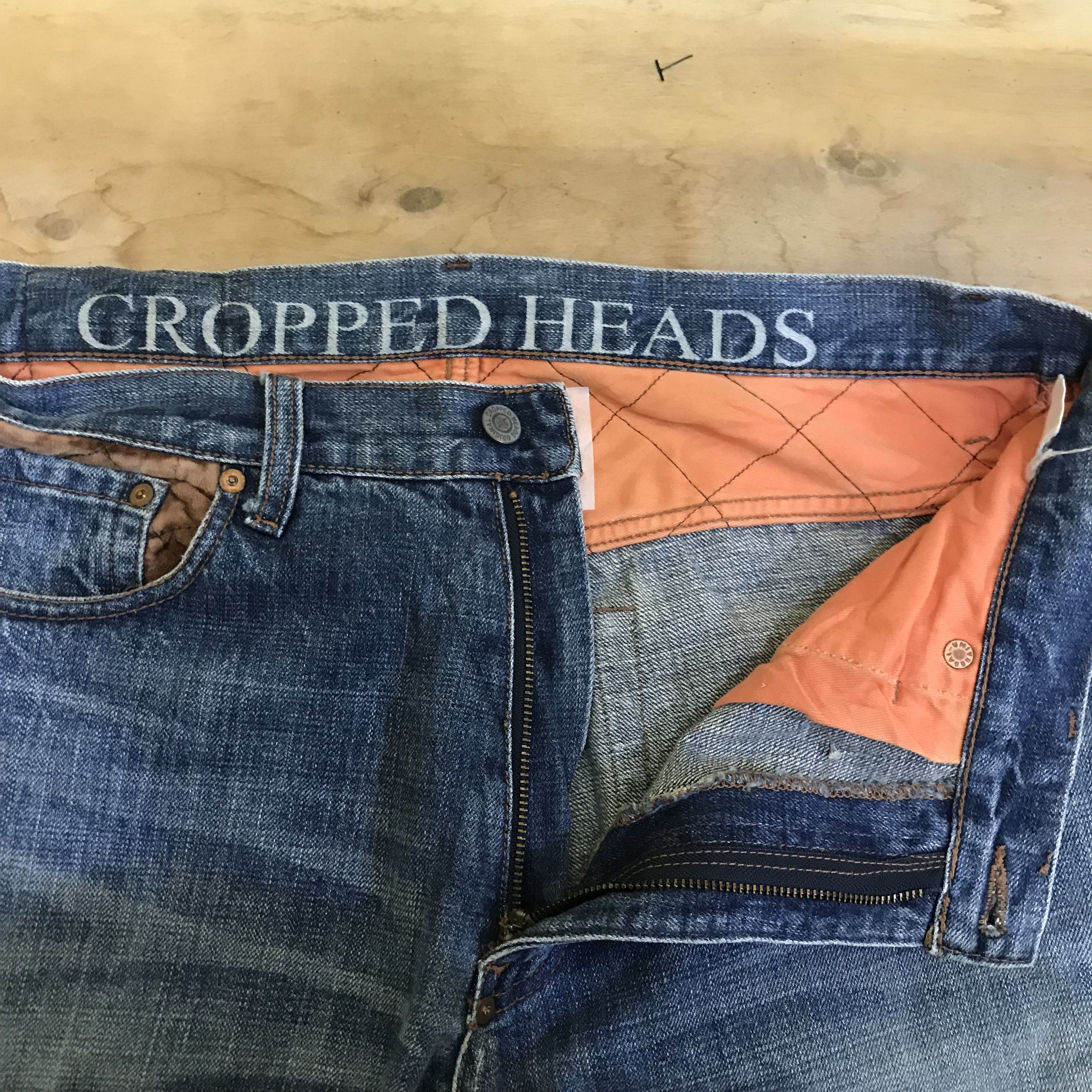 Japanese Brand X168 JAPAN CROPPED HEADS PAINTED SAKURA X KOI DENIM Size US 36 / EU 52 - 3 Thumbnail