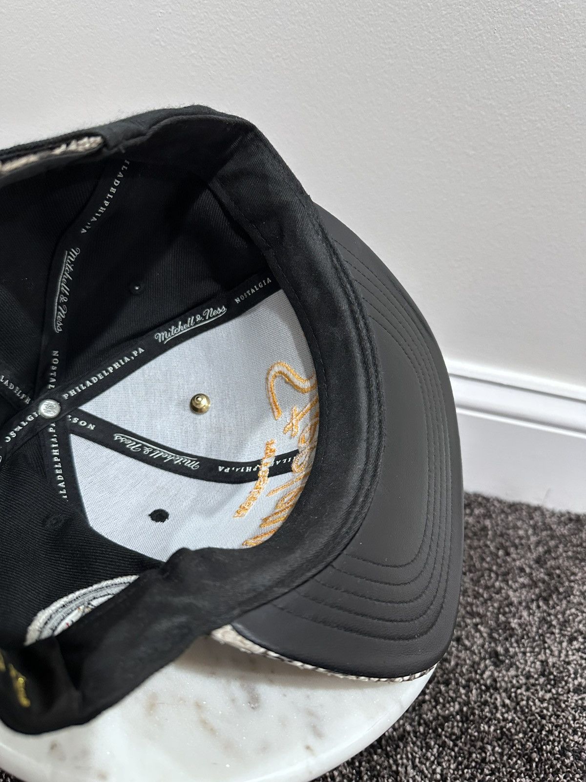 Just Don Just Don x Mitchell & Ness NFL Pittsburgh Steelers Black Hat Size ONE SIZE - 9 Thumbnail