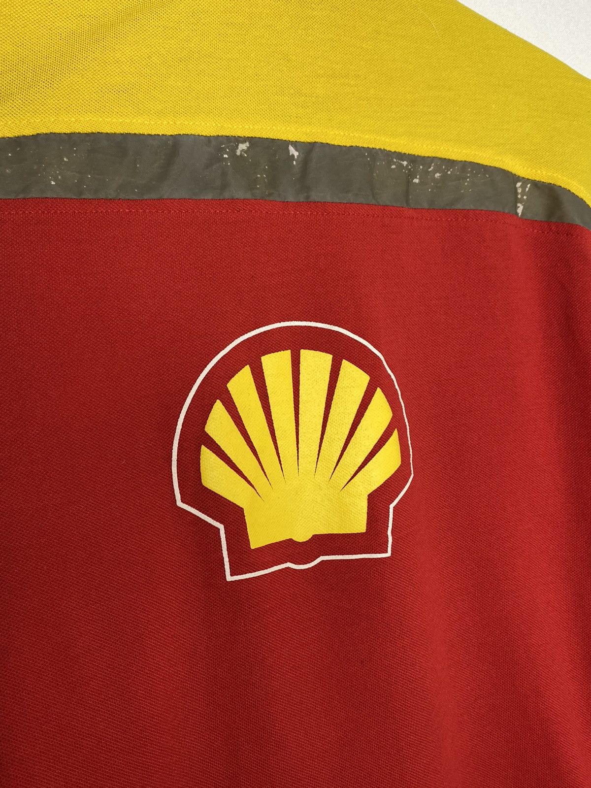 Vintage Vintage Shell Helix Ferrari F1 Team Polo Long Sleeve Shirt Size US M / EU 48-50 / 2 - 9 Thumbnail
