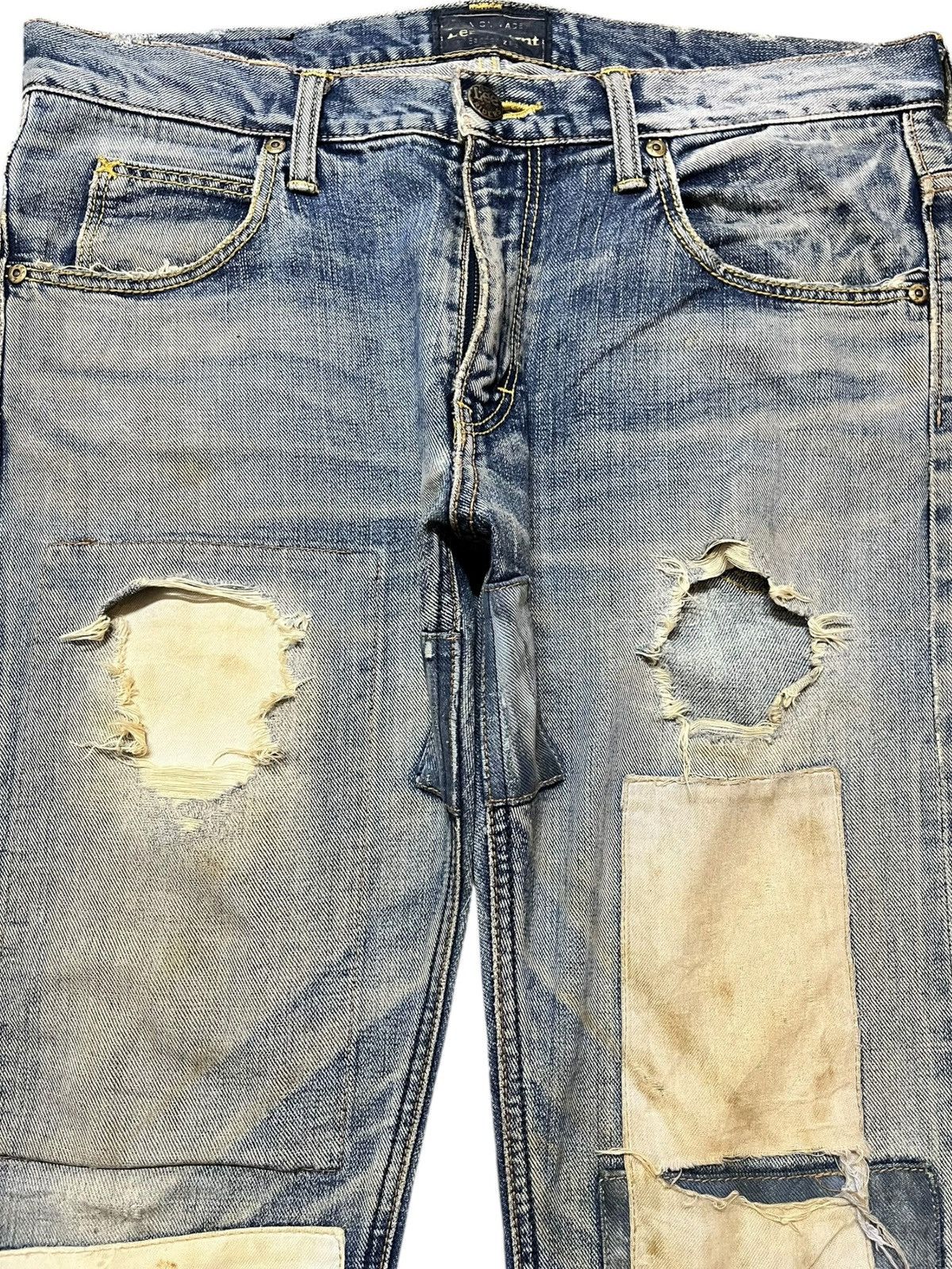 Lee Vintage Lee X TMT Selvedge Sashiko Boro Denim Size US 34 / EU 50 - 2 Thumbnail