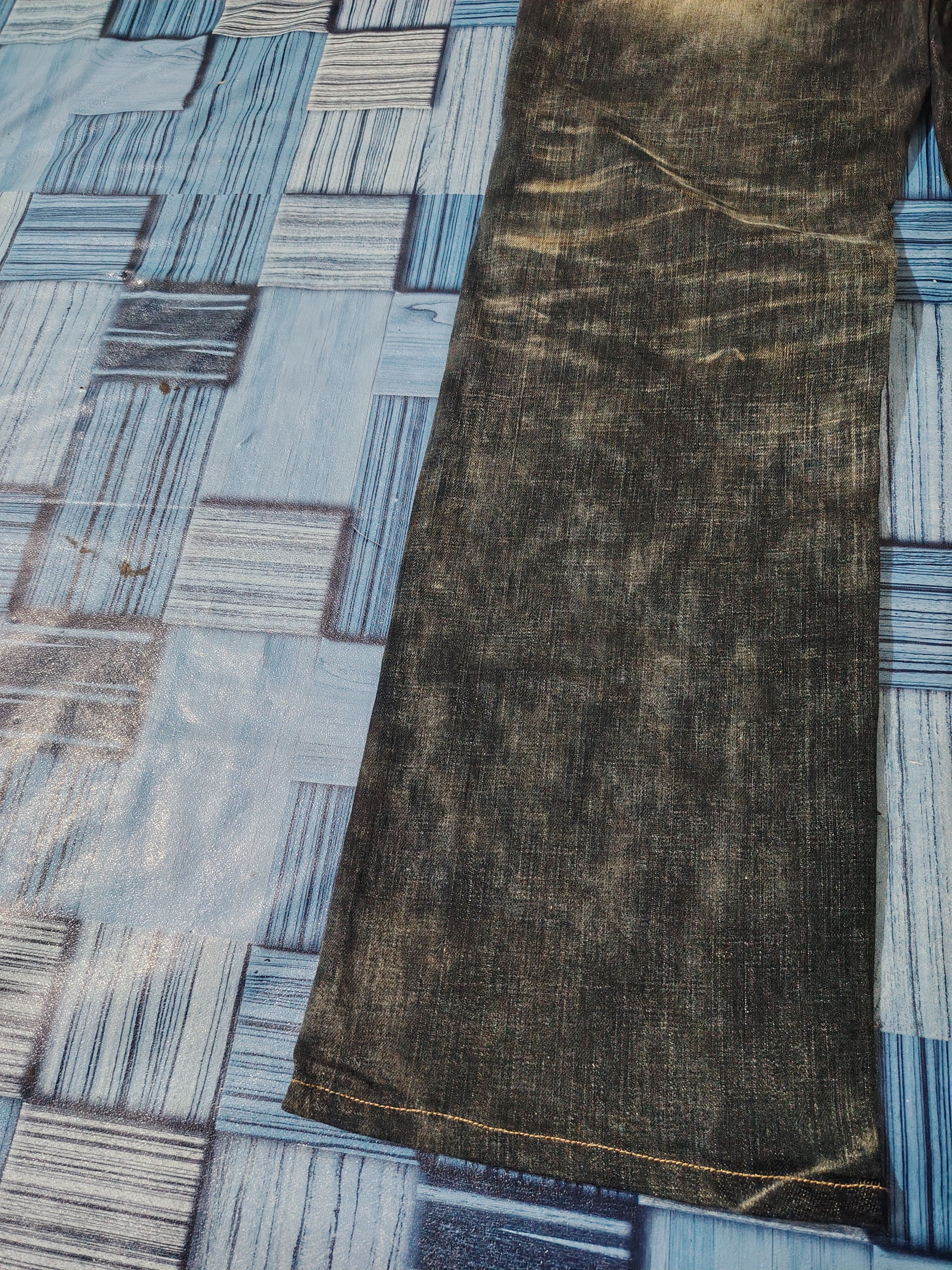 Rock Revival Japanese Cloud72 Denim Distressed Flared Jeans Cross Pocket Size US 40 / EU 56 - 18 Thumbnail