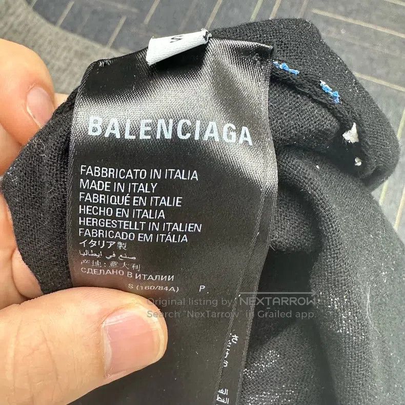 Balenciaga Balenciaga Color Barrage Logo allover Short Sleeve Size US S / EU 44-46 / 1 - 4 Thumbnail