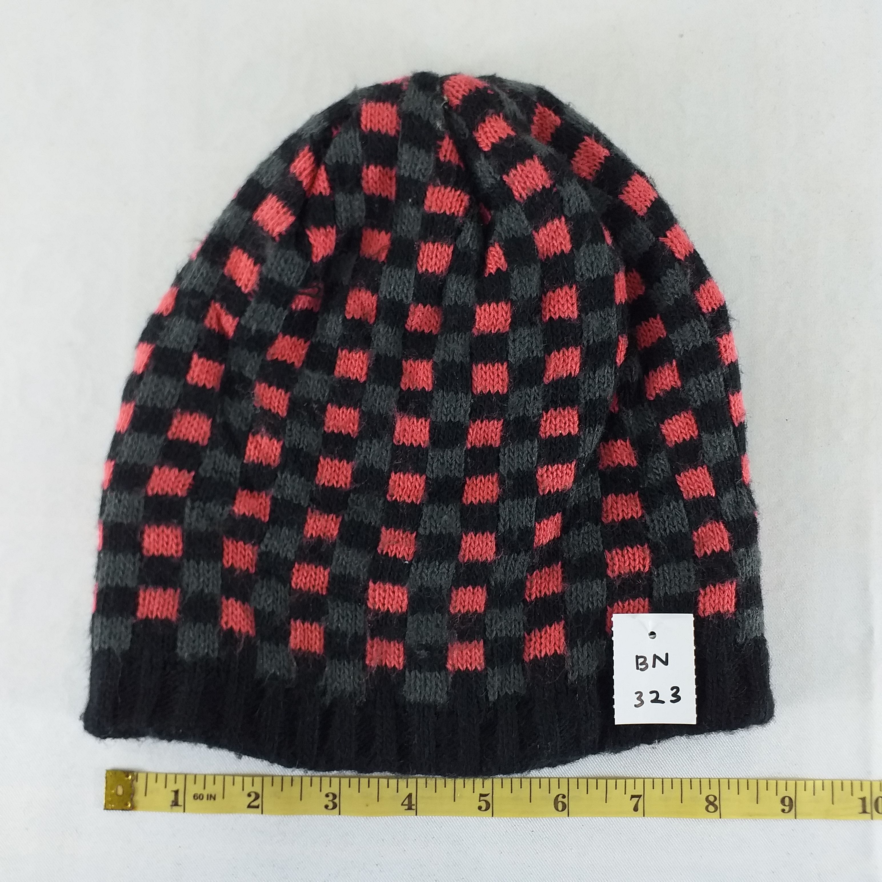 Japanese Brand Kissmark Checkered Snow Cap Hat Beanie -BN323 Size ONE SIZE - 3 Thumbnail