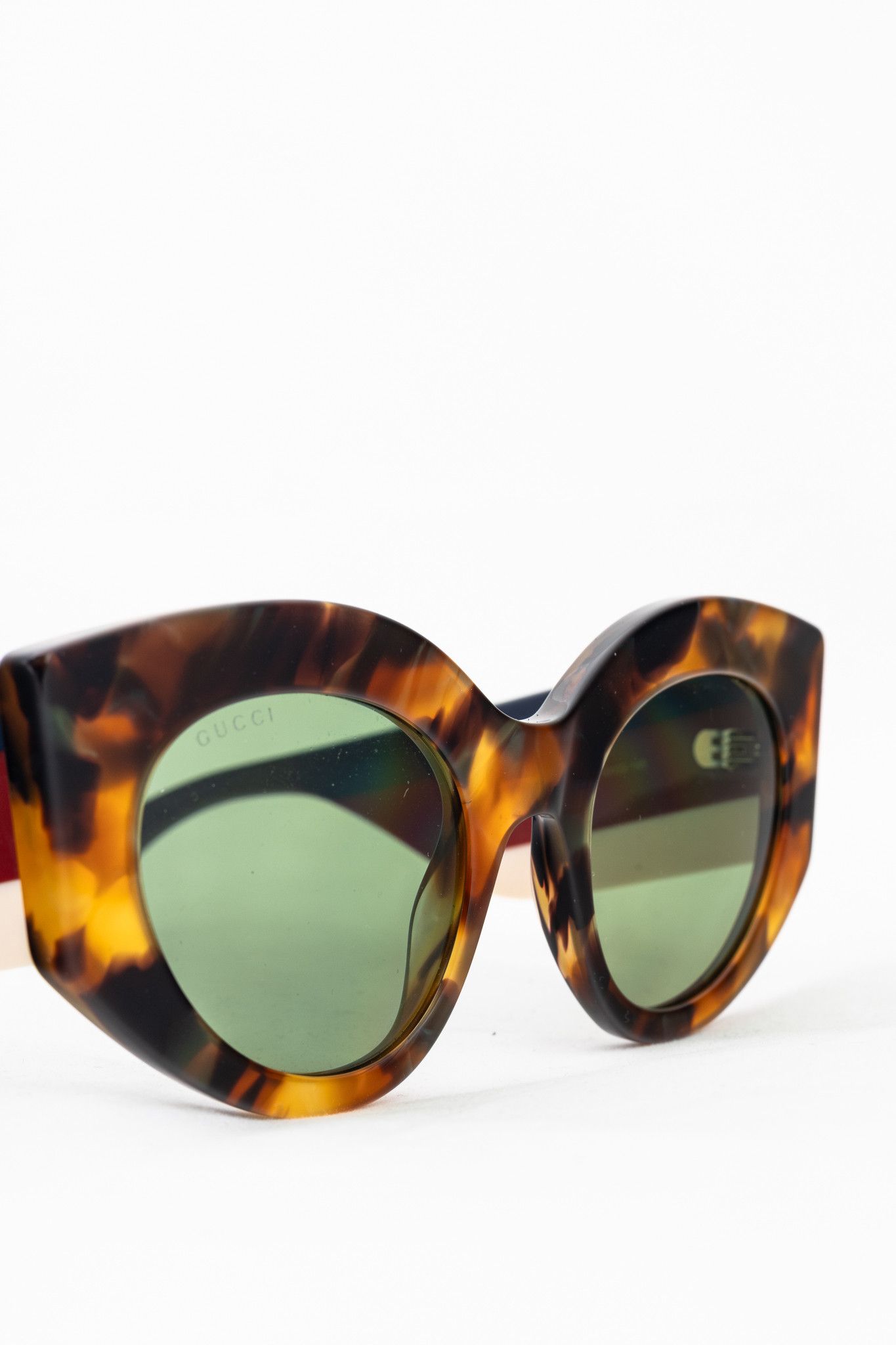 Gucci Gucci GG0275S Havana Tortoiseshell Web Cat-Eye Sunglasses Size ONE SIZE - 5 Thumbnail