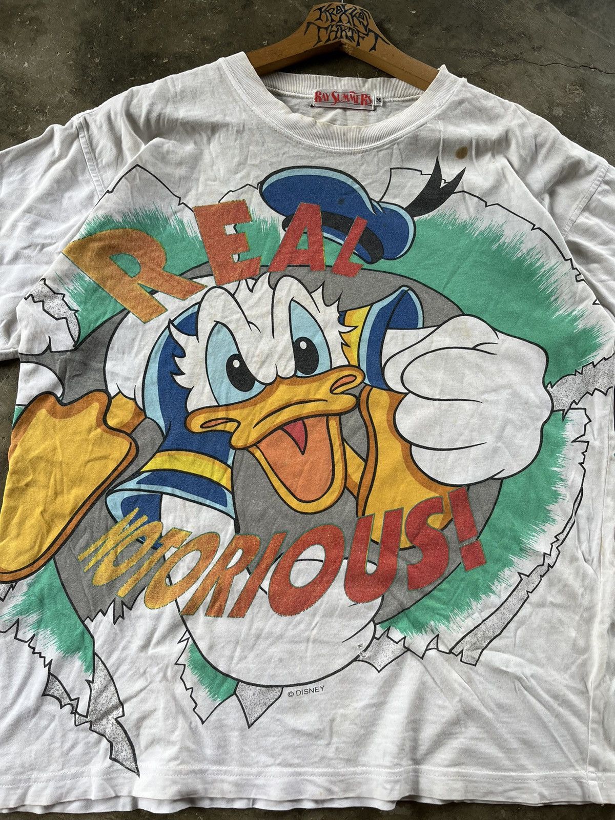 Cartoon Network × Disney × Vintage 🔥RARE🔥Vintage Donald Duck Mirror Print OVP 90s Tees Size US M / EU 48-50 / 2 - 3 Thumbnail