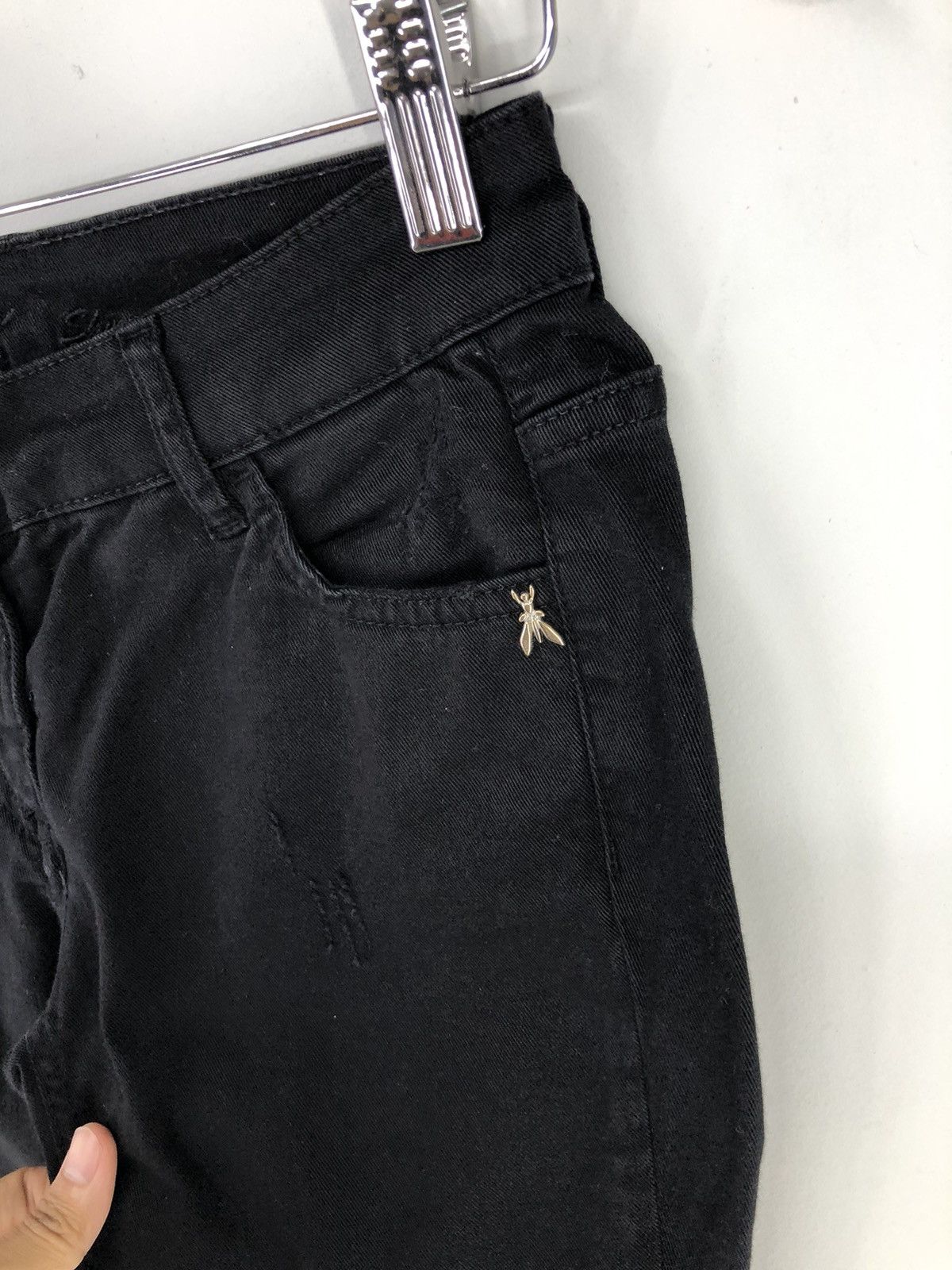 Patrizia Pepe Patrizia Pepe Distressed Black Skinny Jeans Size 26" / US 2 / IT 38 - 7 Thumbnail