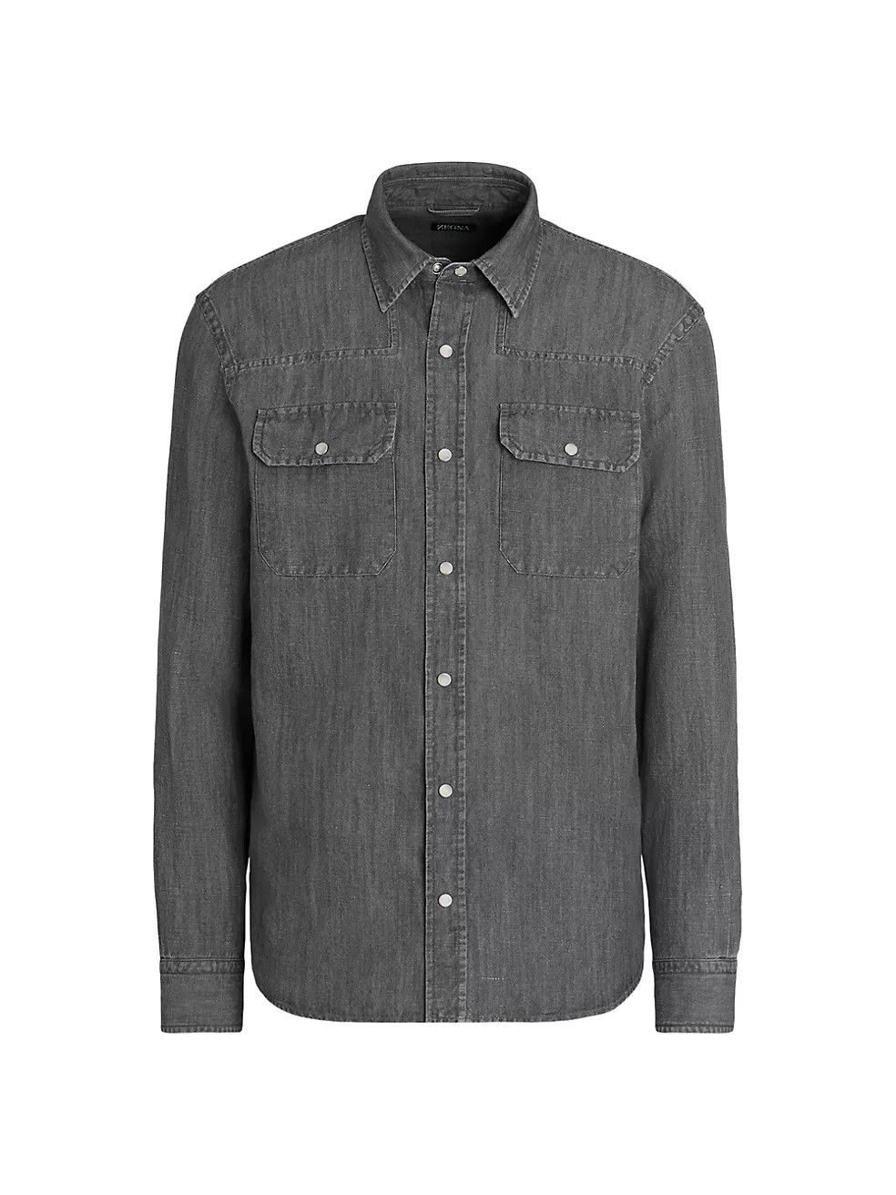 Ermenegildo Zegna o1s1rm0325 RUDX12A7 Shirt in Grey Size US S / EU 44-46 / 1 - 1 Preview