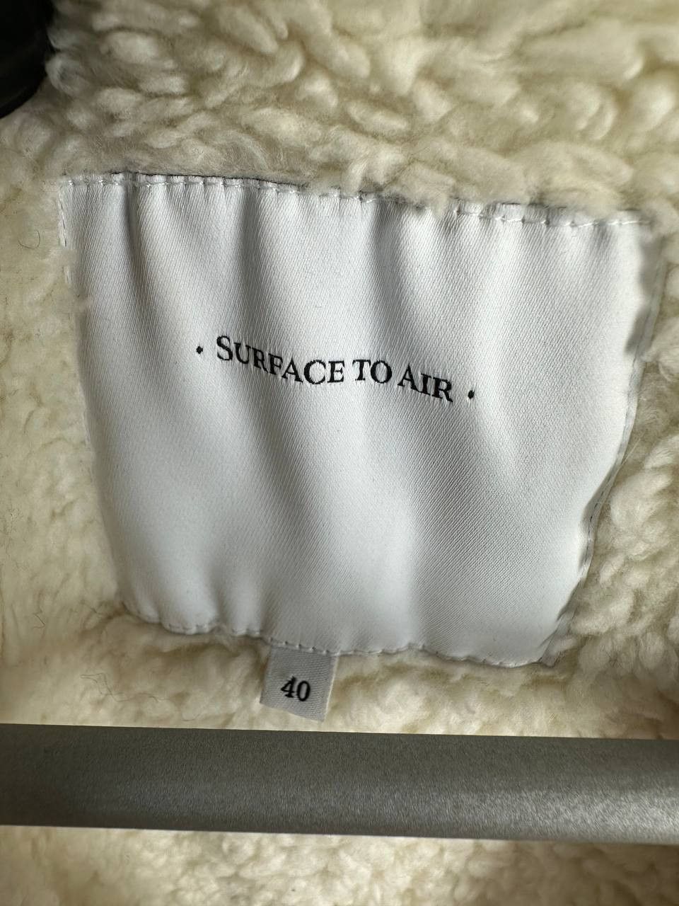 Surface To Air Surface To Air Black Denim Sherpa Lined Biker Vest Size US XS / EU 42 / 0 - 13 Thumbnail