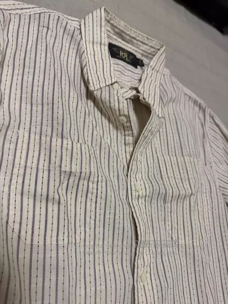 RRL Ralph Lauren RRL Ralph Lauren Rare vintage striped polka dot beige shir Size US S / EU 44-46 / 1 - 4 Thumbnail
