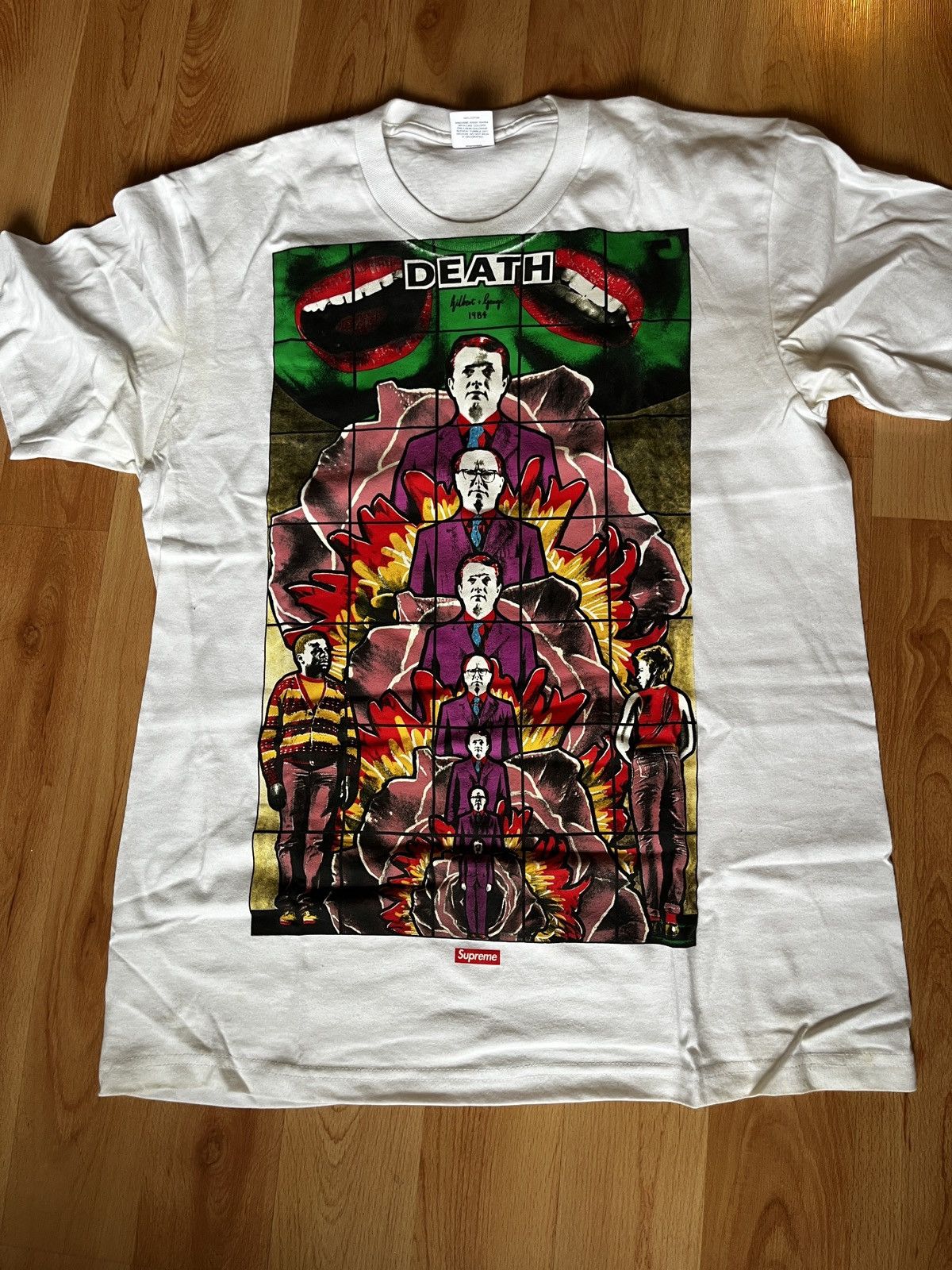 Supreme Supreme Gilbert and George t-shirt Medium White Size US M / EU 48-50 / 2 - 1 Thumbnail