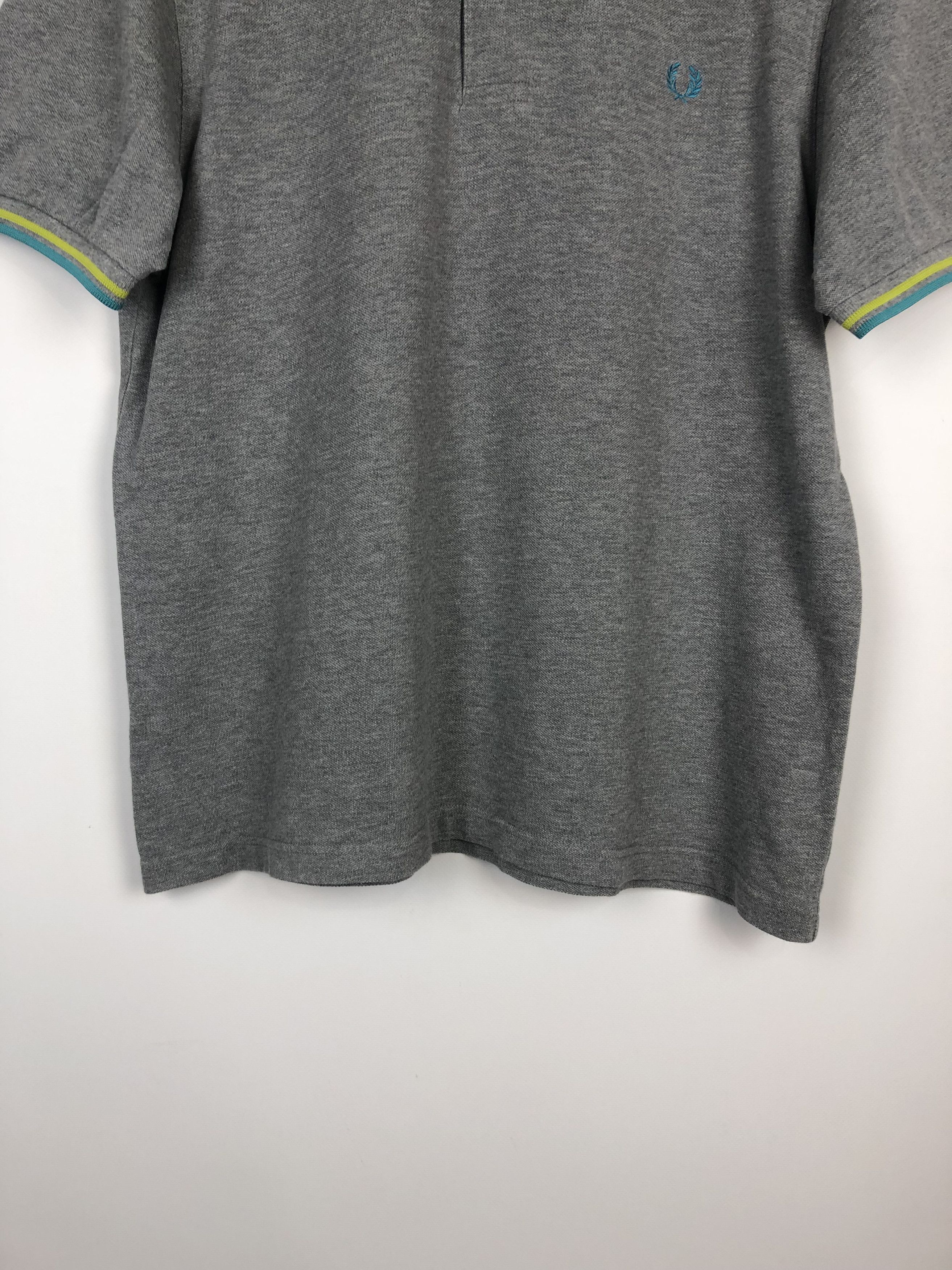 Fred Perry Fred Perry Cotton Polo T-Shirt Small Logo Gray size L Size US L / EU 52-54 / 3 - 3 Thumbnail