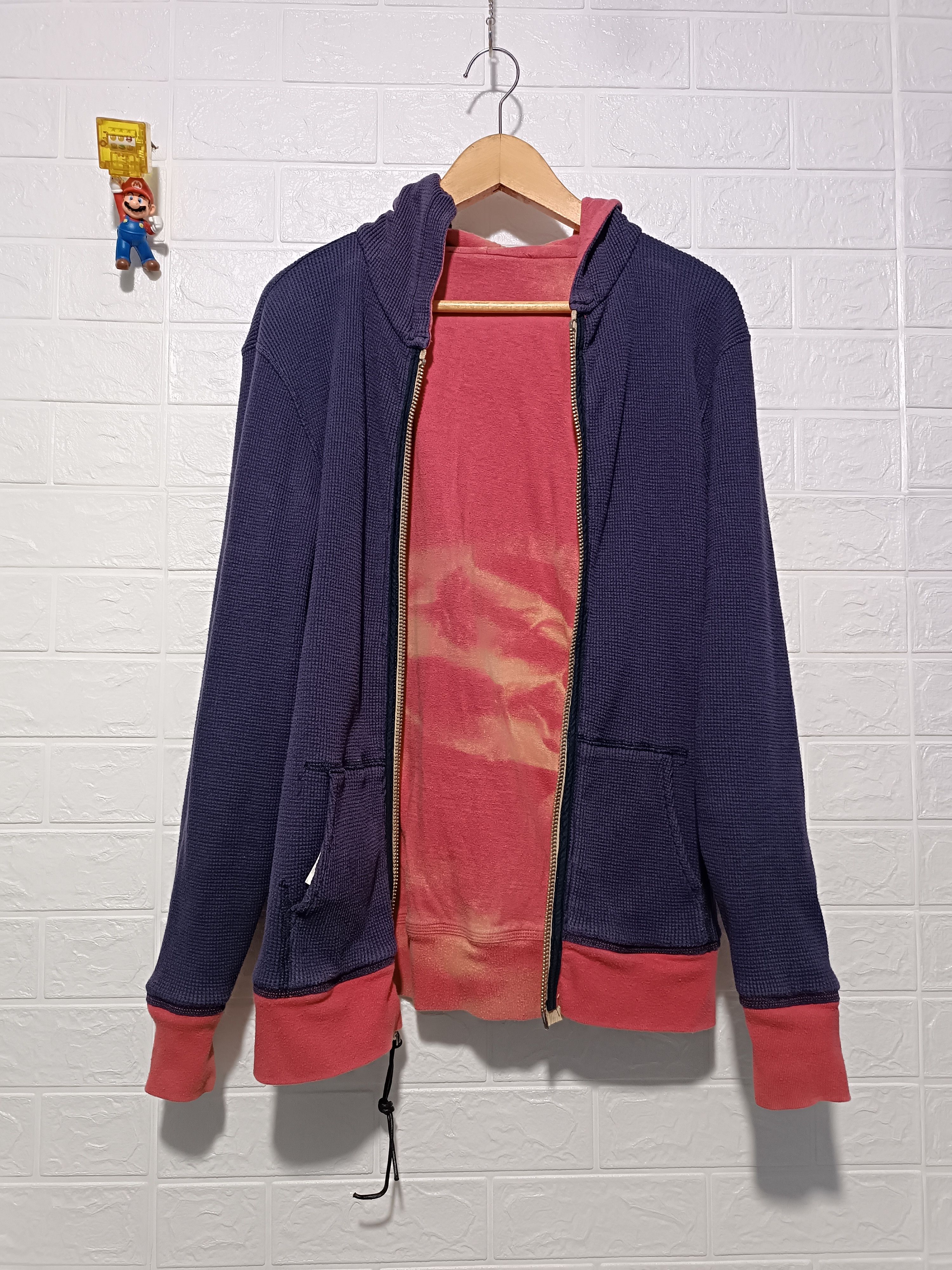 Nigel Cabourn Sun Fade Thermal Lined Reversible Zip-Up Hoodie Size US M / EU 48-50 / 2 - 7 Thumbnail