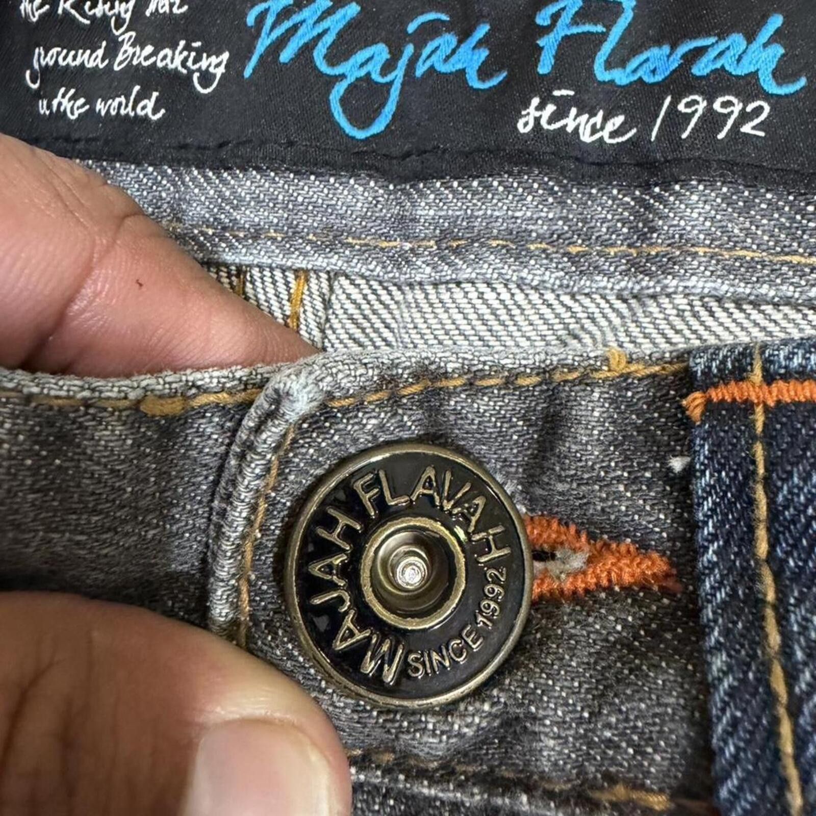 Other MAJAH FLAVAH Paint splatter jeans with unique design Size 29" - 6 Thumbnail