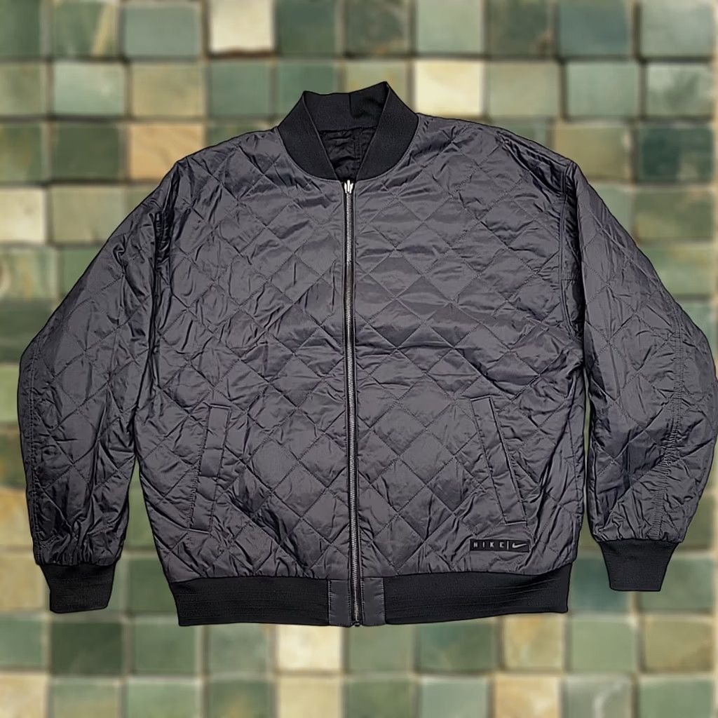 Nike Nike Jacket Men L Black Reversible Quilted Bomber MA1 Flight Streetwear Techwear Size US L / EU 52-54 / 3 - 1 Thumbnail