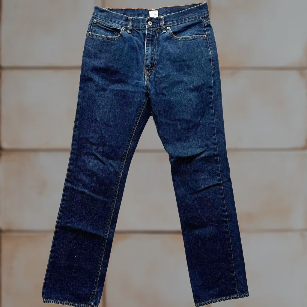 J.Crew VINTAGE J.Crew Jeans Men Slim Straight Dark Wash Denim 31x32 Blue Inseam 32 Slimming Regular Size Men Size US 31 - 1 Thumbnail