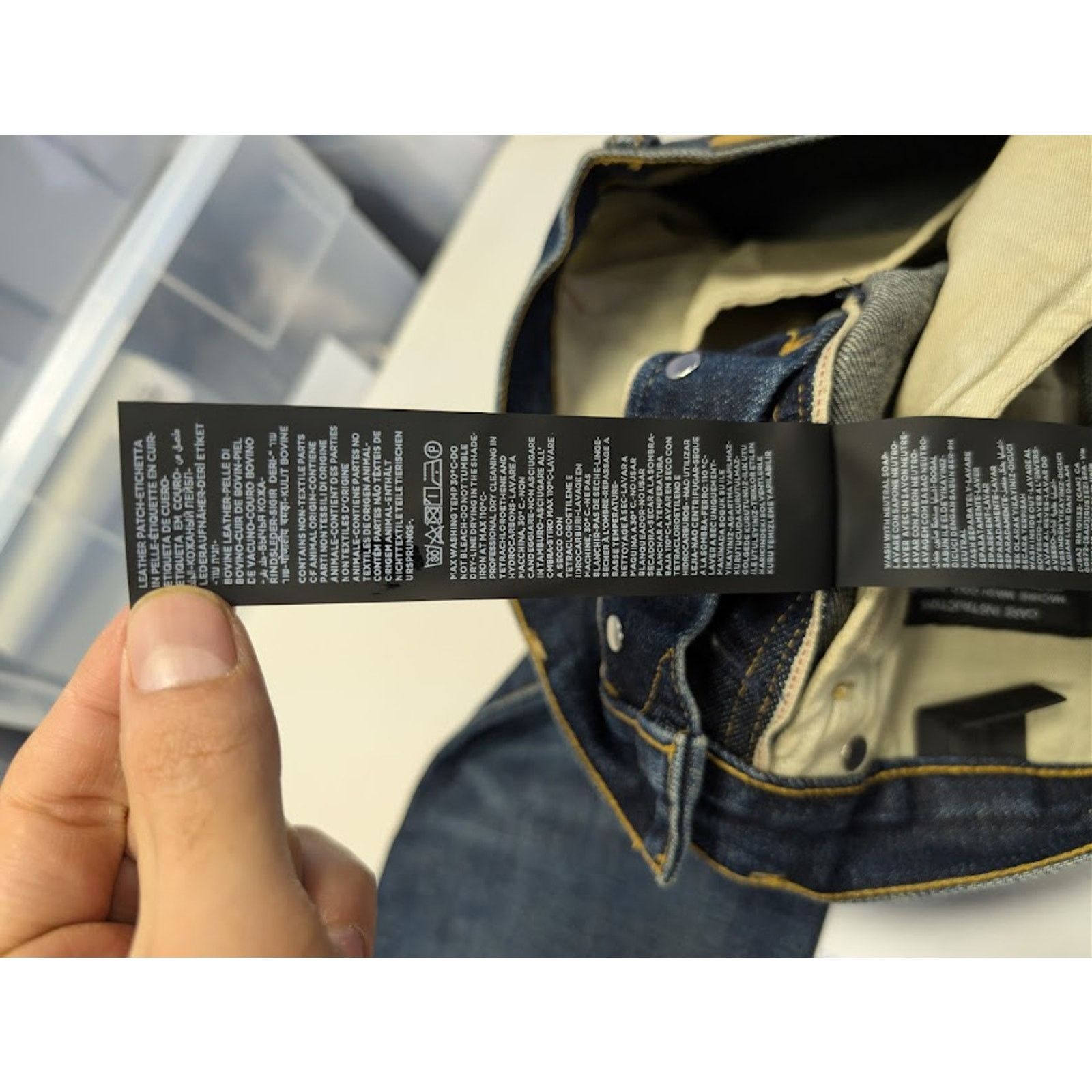 Tom Ford o1rshd1 Japanese Selvedge Slim-Fit Denim Jeans in Navy Blue Size US 32 / EU 48 - 16 Thumbnail