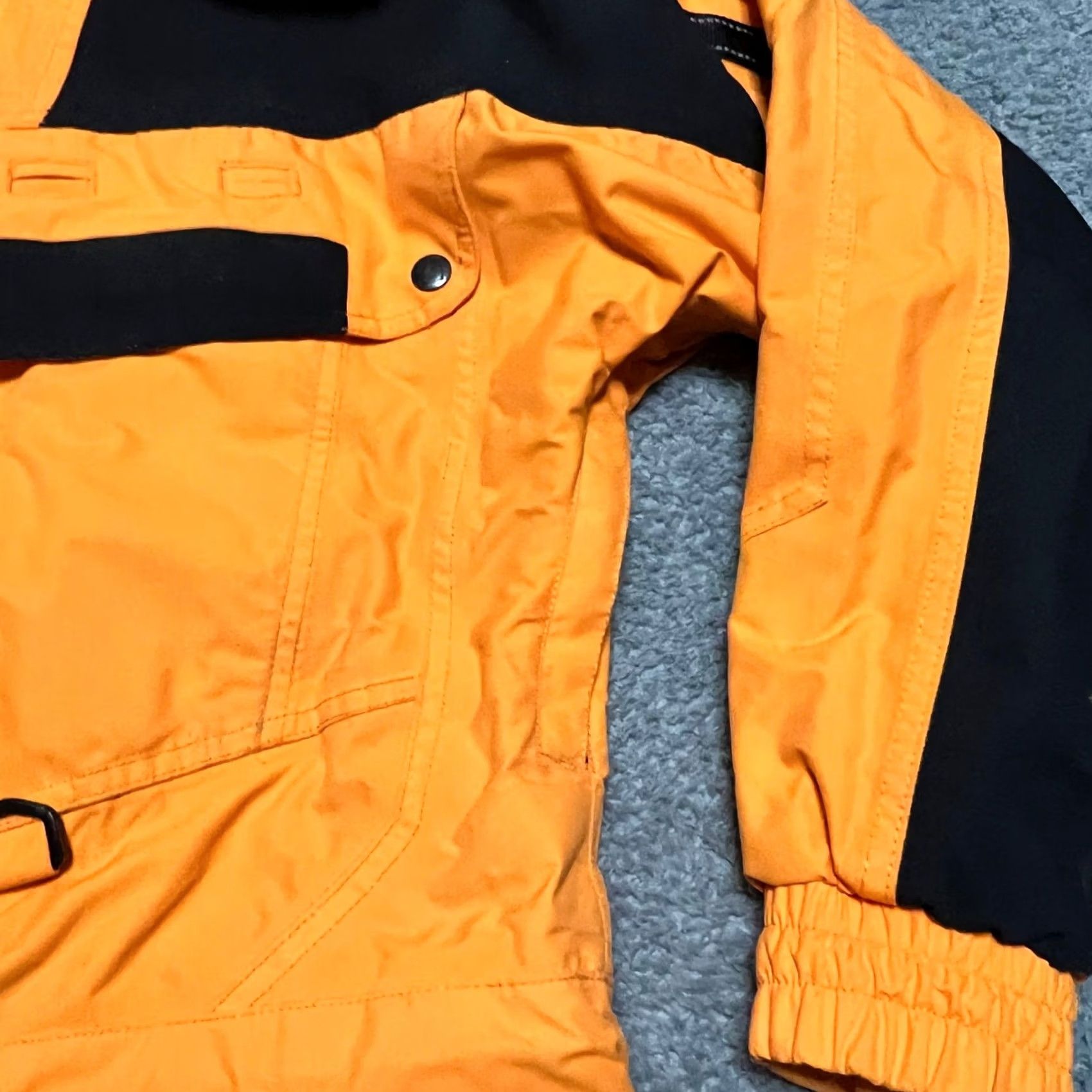 Vintage Mountain Uniforms Coat Parka Hooded Nylon Mens Small Orange Ski Snowboarding Coat Size US S / EU 44-46 / 1 - 4 Thumbnail