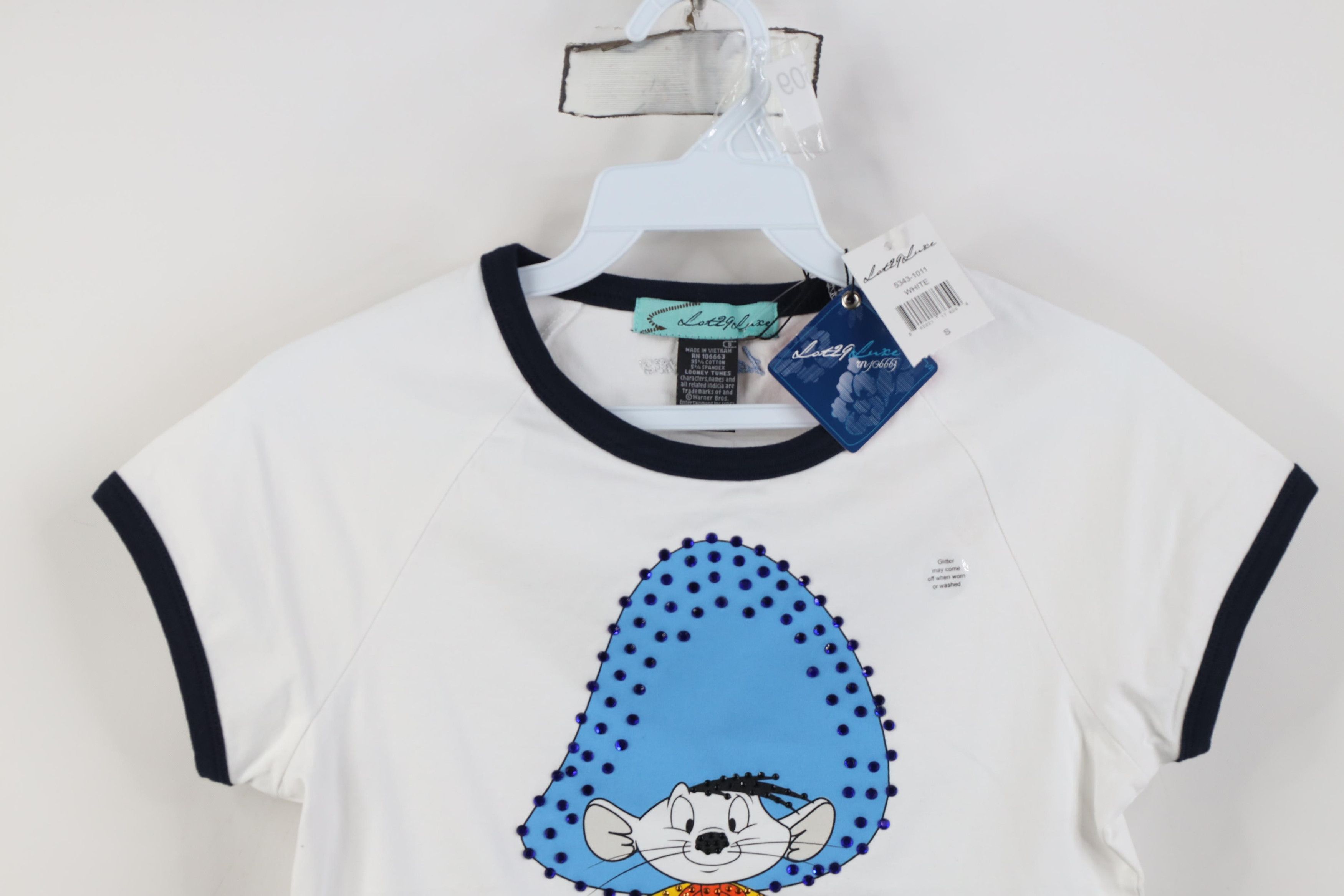 Vintage Deadstock Vintage Y2K Lot 29 Looney Tunes Gonzales T-Shirt Size S / US 4 / IT 40 - 2 Thumbnail