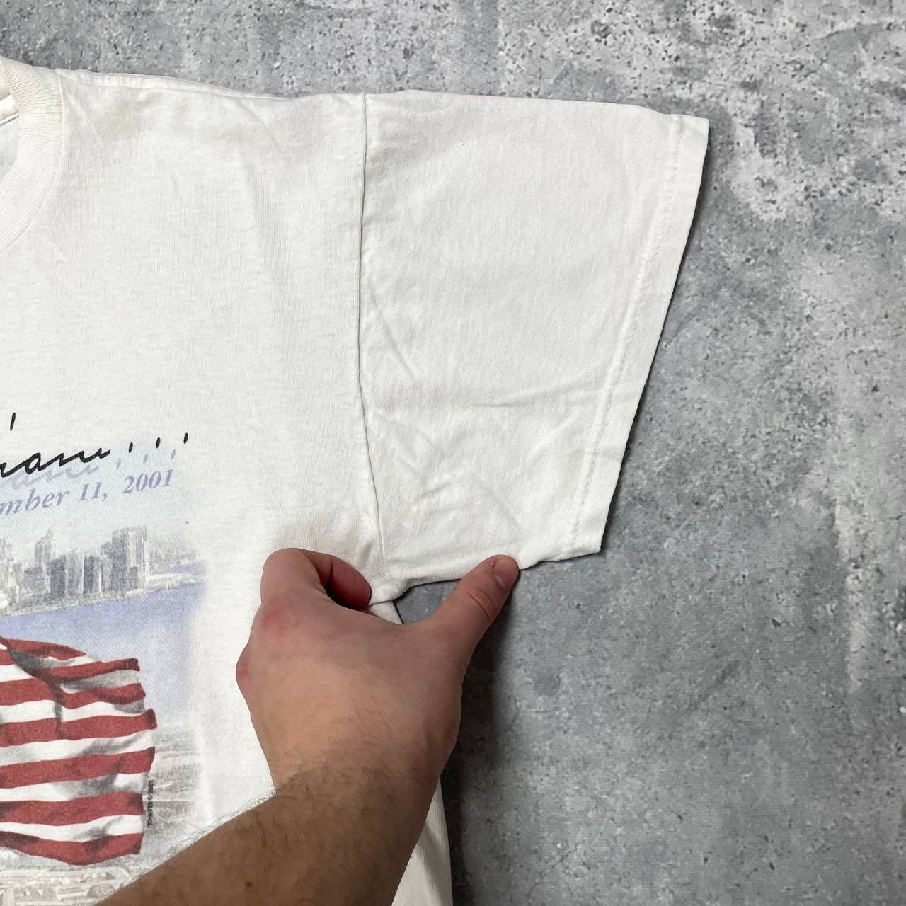 Vintage Vintage Memorial September 11th 2001 Twin Towers USA T Shirt Size US M / EU 48-50 / 2 - 11 Thumbnail