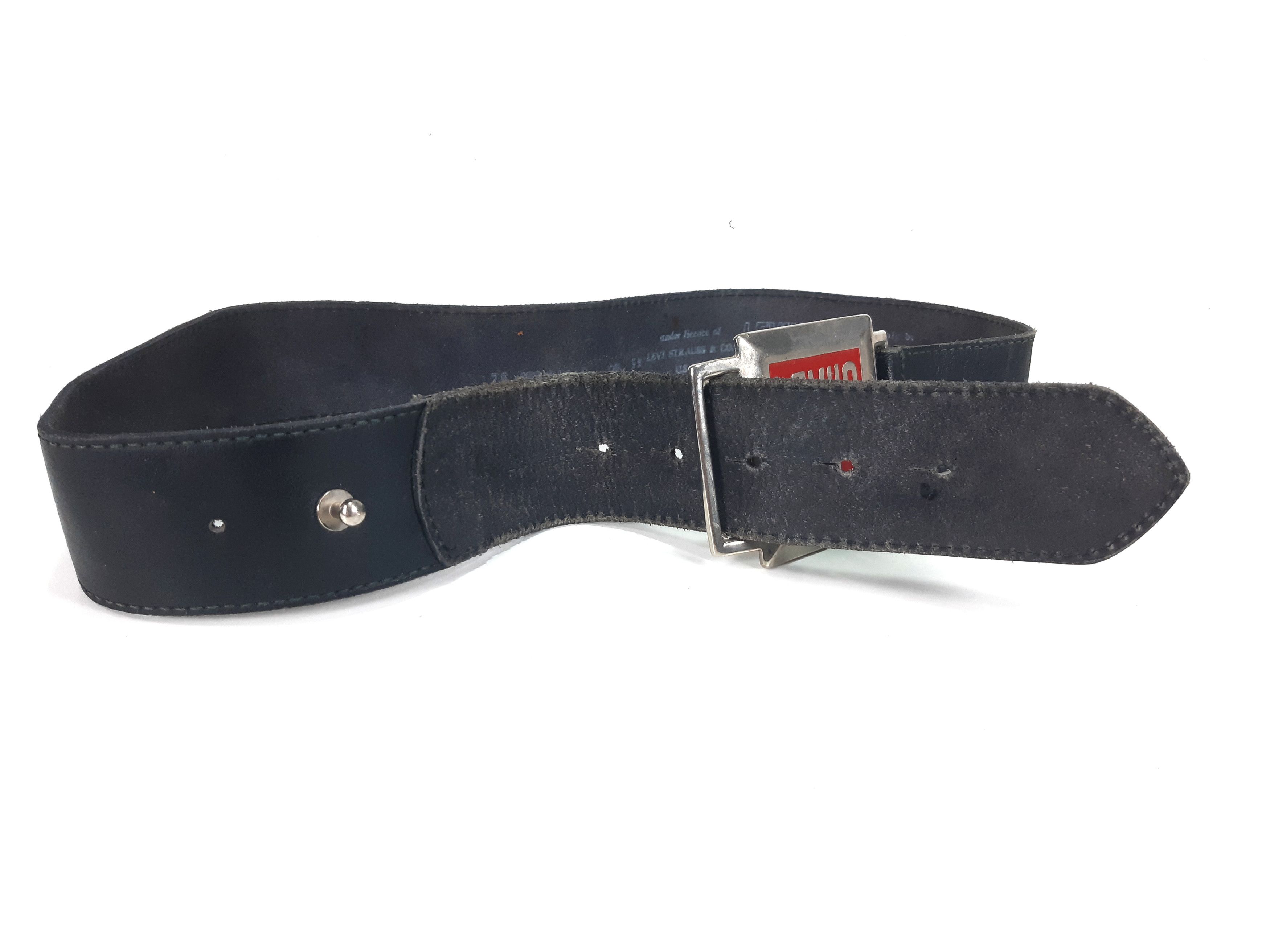 Levi's Vintage 90s LEVIS Italy Leather Belt Size ONE SIZE - 5 Thumbnail