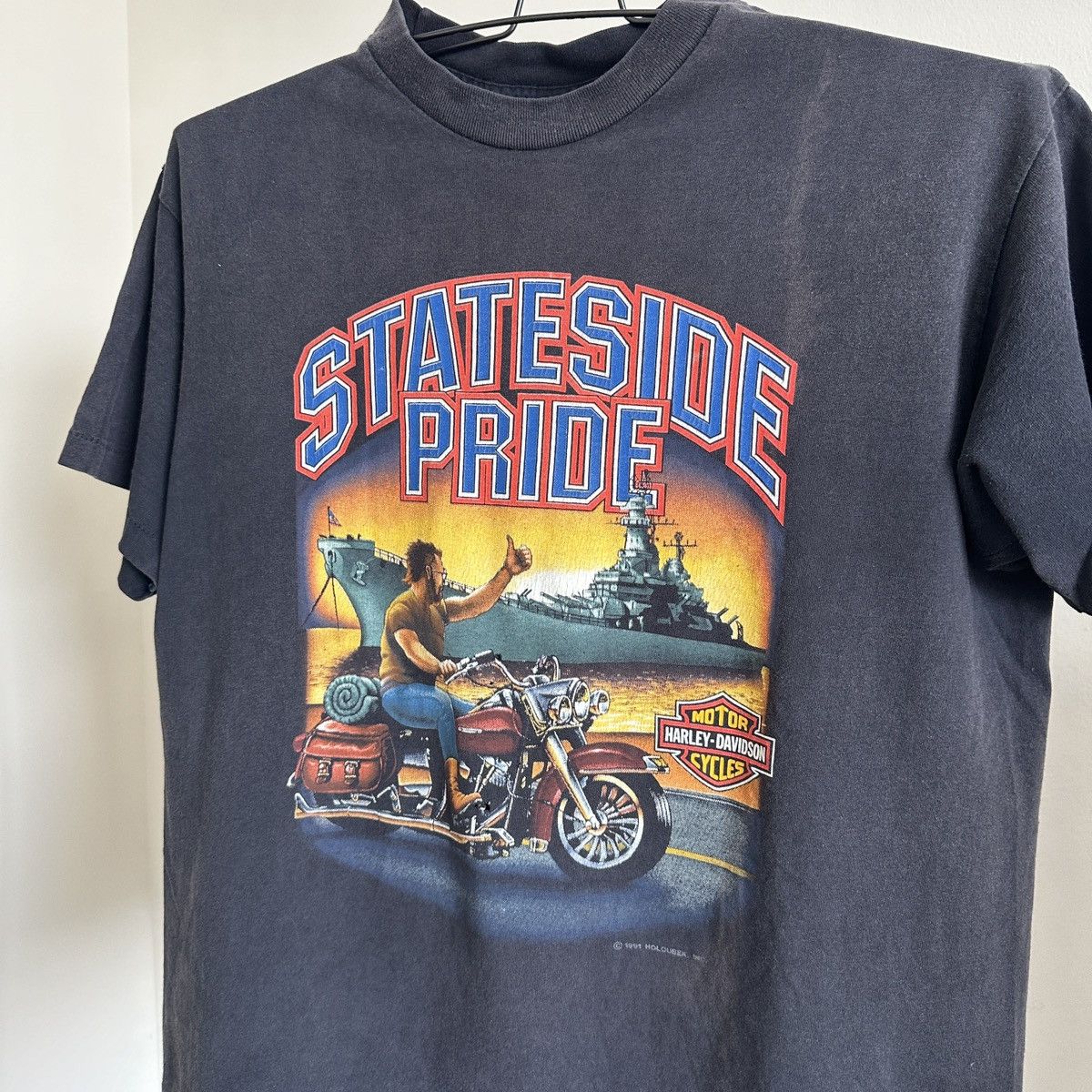 Harley Davidson × Vintage Vintage HOLOUBEK Harley Davidson Stateside Pride T ShirtXL Size US XL / EU 56 / 4 - 5 Thumbnail