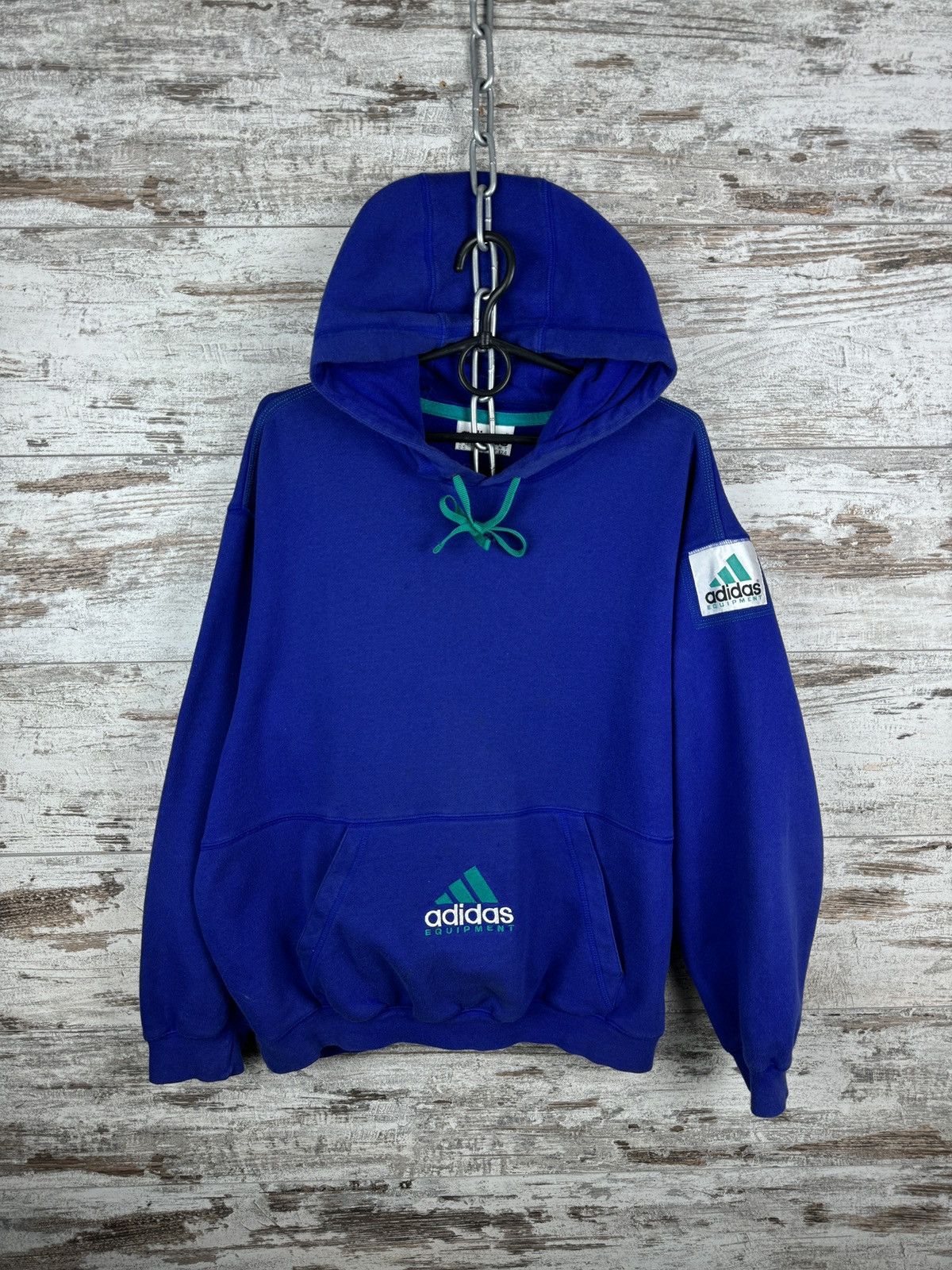 Adidas Mens Vintage Adidas Equipment hoodie jacket size M rare y2k Size US M / EU 48-50 / 2 - 2 Thumbnail