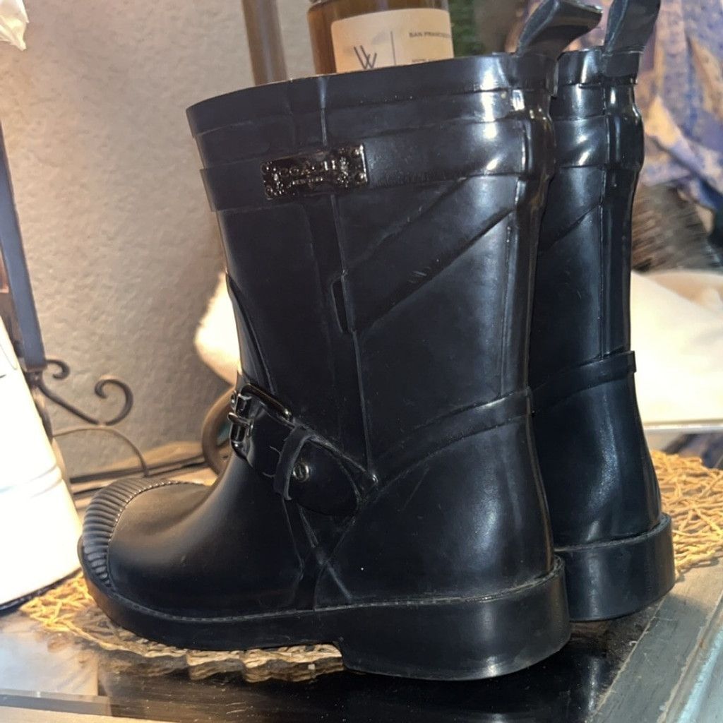 Coach Coach Navy Winter & Rain Boots Size US 6 / IT 36 - 4 Thumbnail