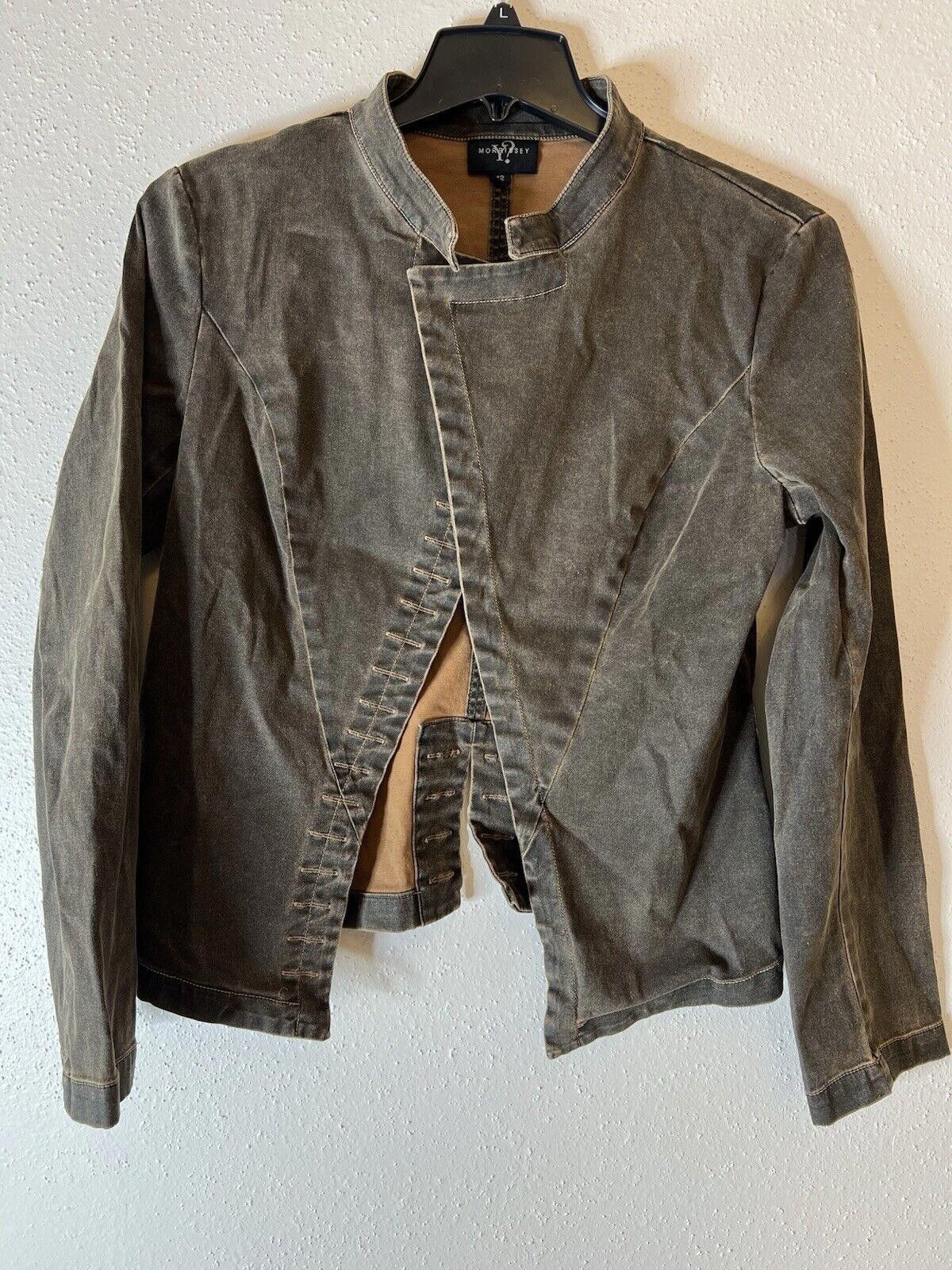 Designer MORRISSEY WOMANS Brown DENIMJACKET 12 Size XL / US 12-14 / IT 48-50 - 1 Thumbnail