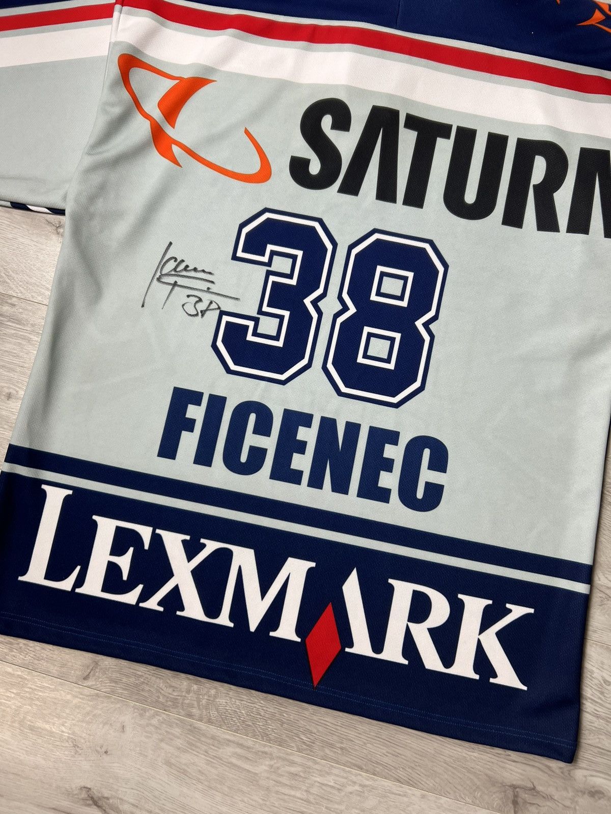 Other ERC INGOLSTADT PANTHER ICE HOCKEY 2004 FICENEC #38 JERSEY Size US XL / EU 56 / 4 - 15 Thumbnail