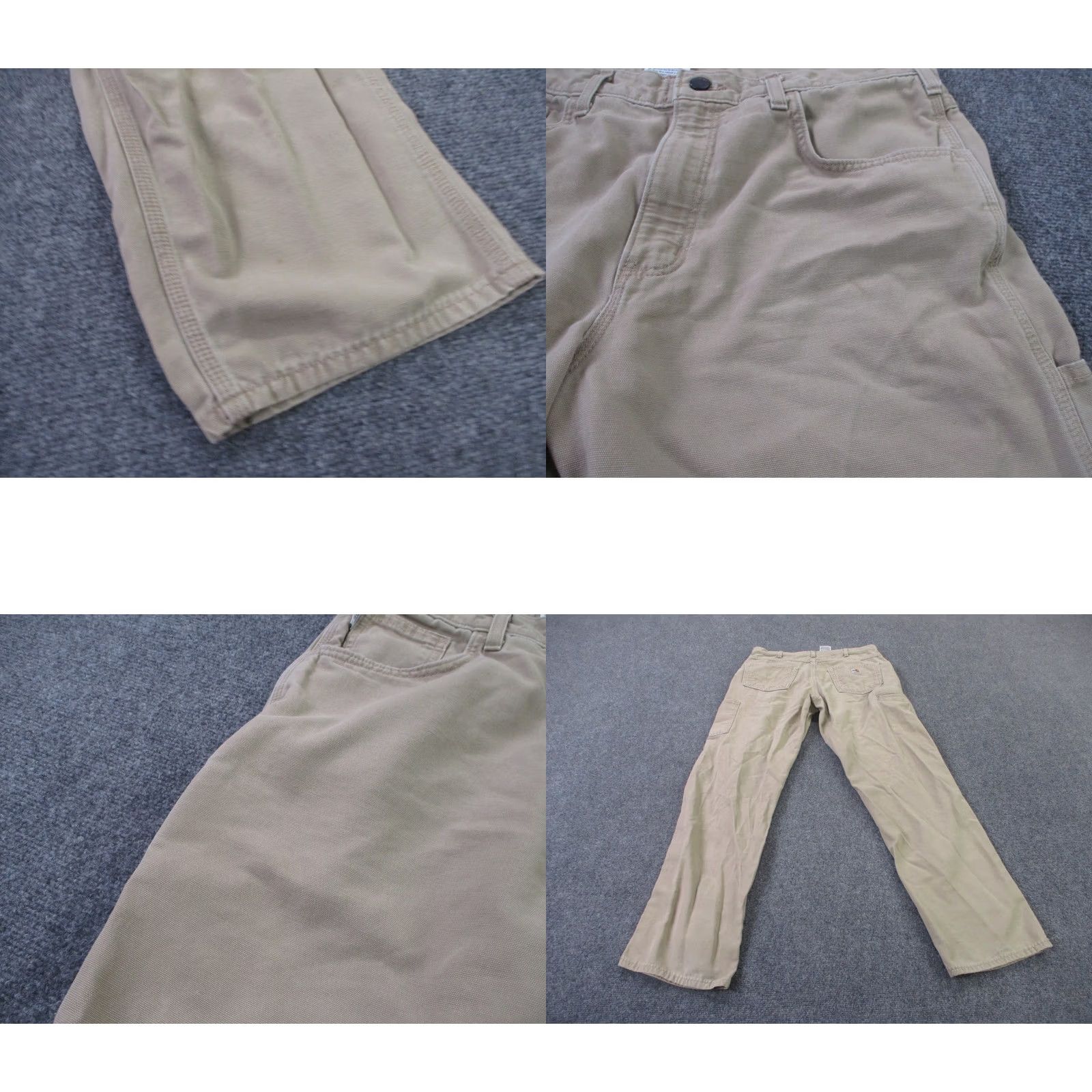 Carhartt Carhartt Pants Men 34 Beige Carpenter Loose Canvas Workwear Straight Logo FR Pants Size US 34 / EU 50 - 8 Thumbnail