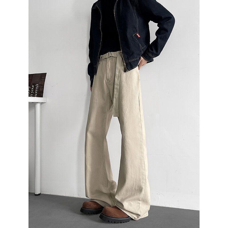 Japanese Brand Retro loose straight leg micro flared jeans Size US 32 / EU 48 - 4 Thumbnail
