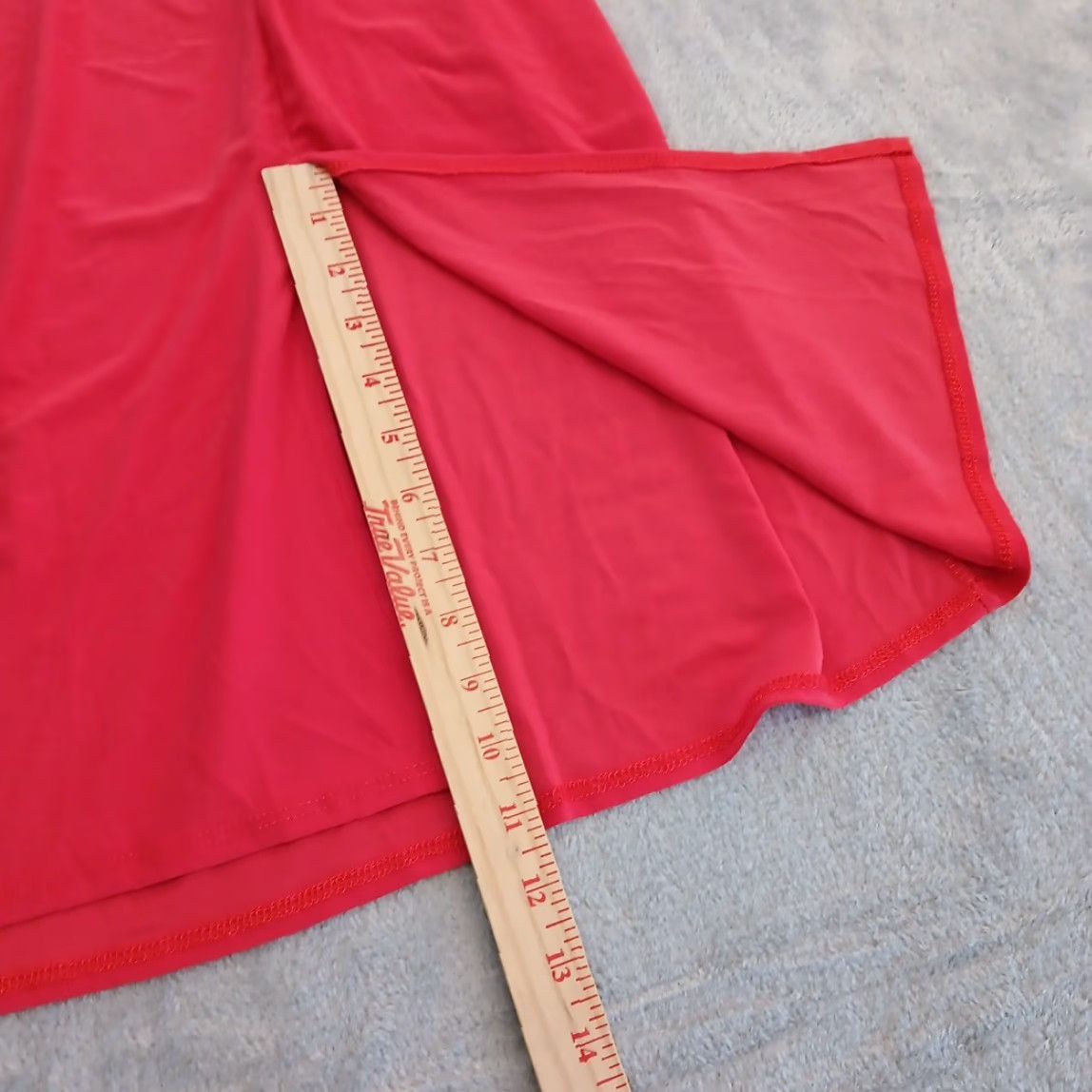 Doublet Slinky Brand Skirt Plus Size 1X Pink Maxi Long Pull On Elastic Waist Slit Women Size 40" / US 18 - 4 Thumbnail