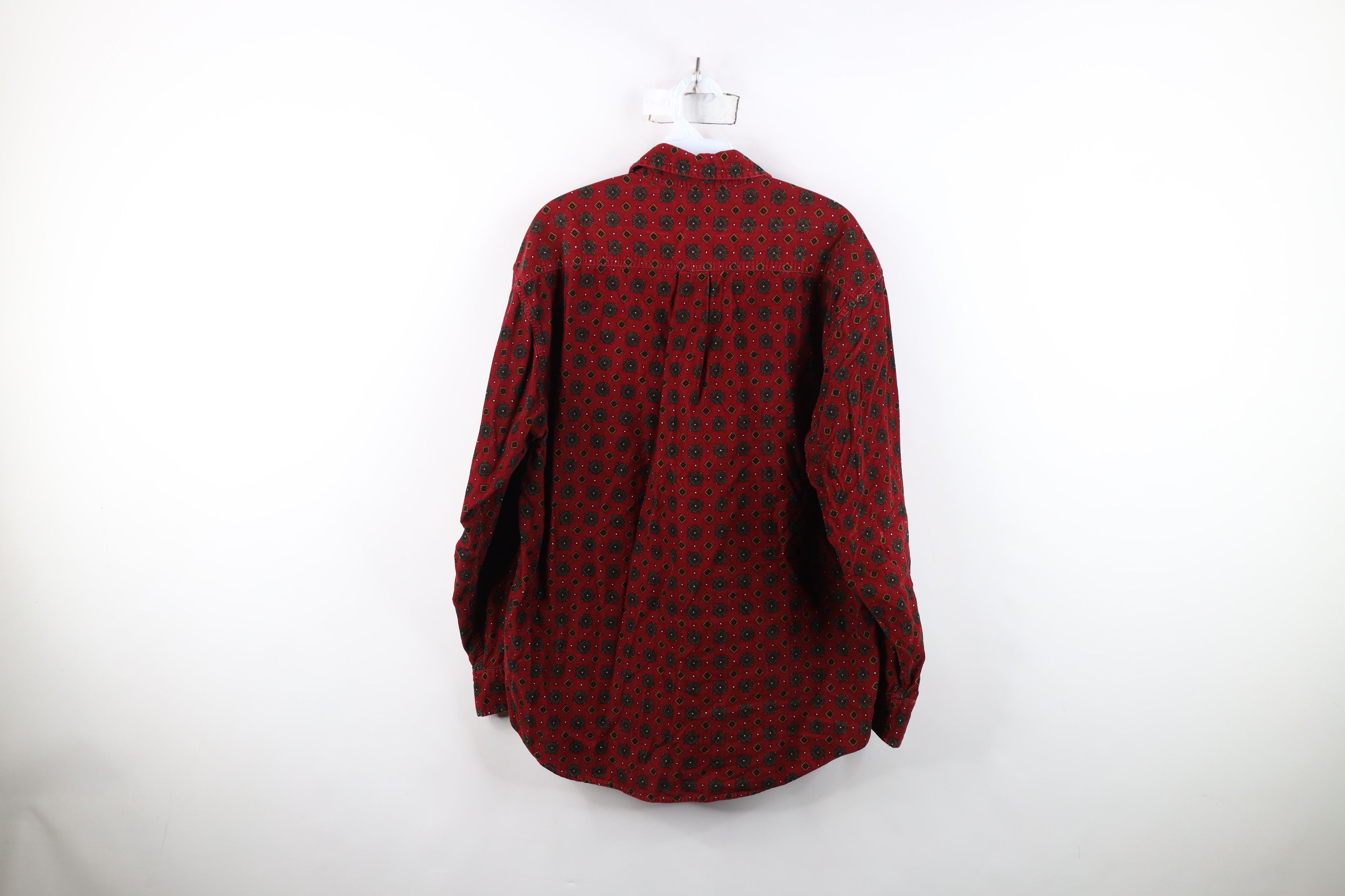 Vintage Vintage 90s Streetwear Corduroy Collared Button Shirt Size US M / EU 48-50 / 2 - 12 Thumbnail