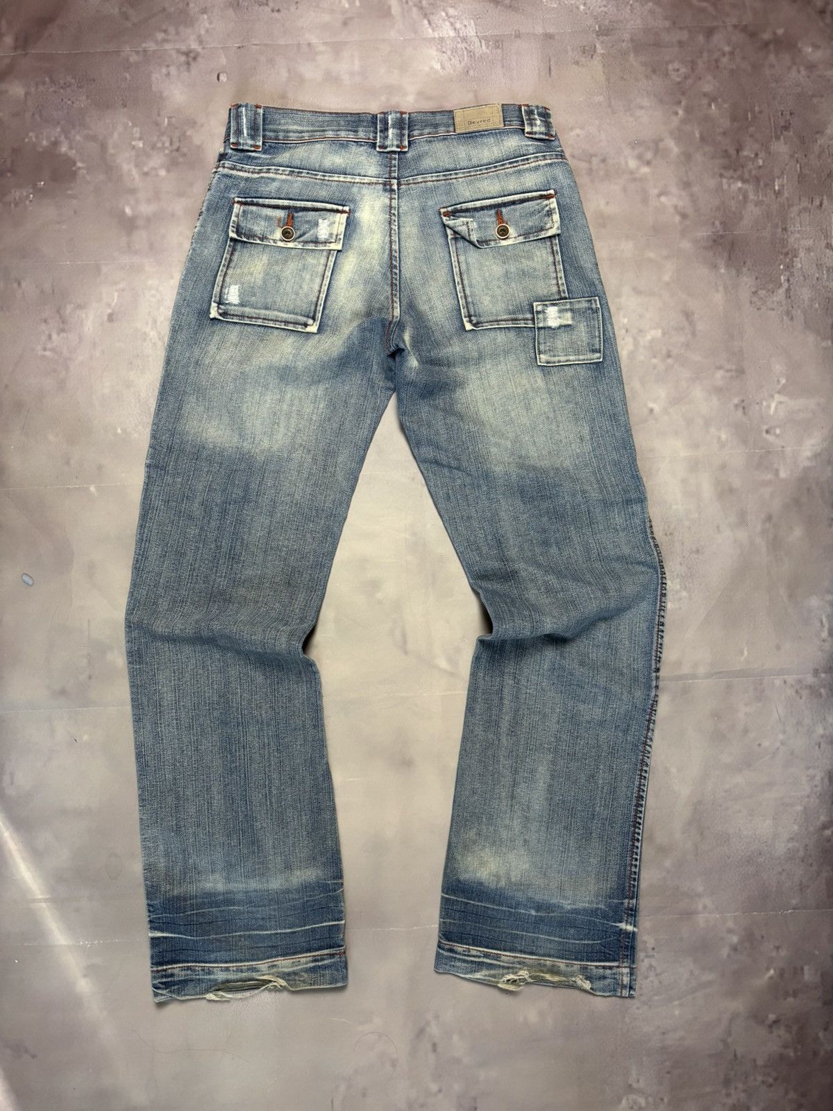 Vintage vintage archive distressed denim straight leg Size US 31 - 4 Thumbnail