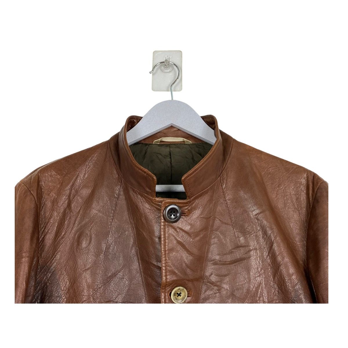 Paul Smith 💥PAUL SMITH LAMB BROWN LEATHER JACKET Size US L / EU 52-54 / 3 - 4 Thumbnail