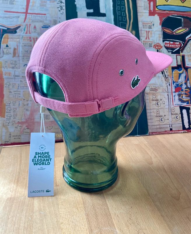 Lacoste pink girolle cap casquette pique new ds hat Size ONE SIZE - 2 Thumbnail