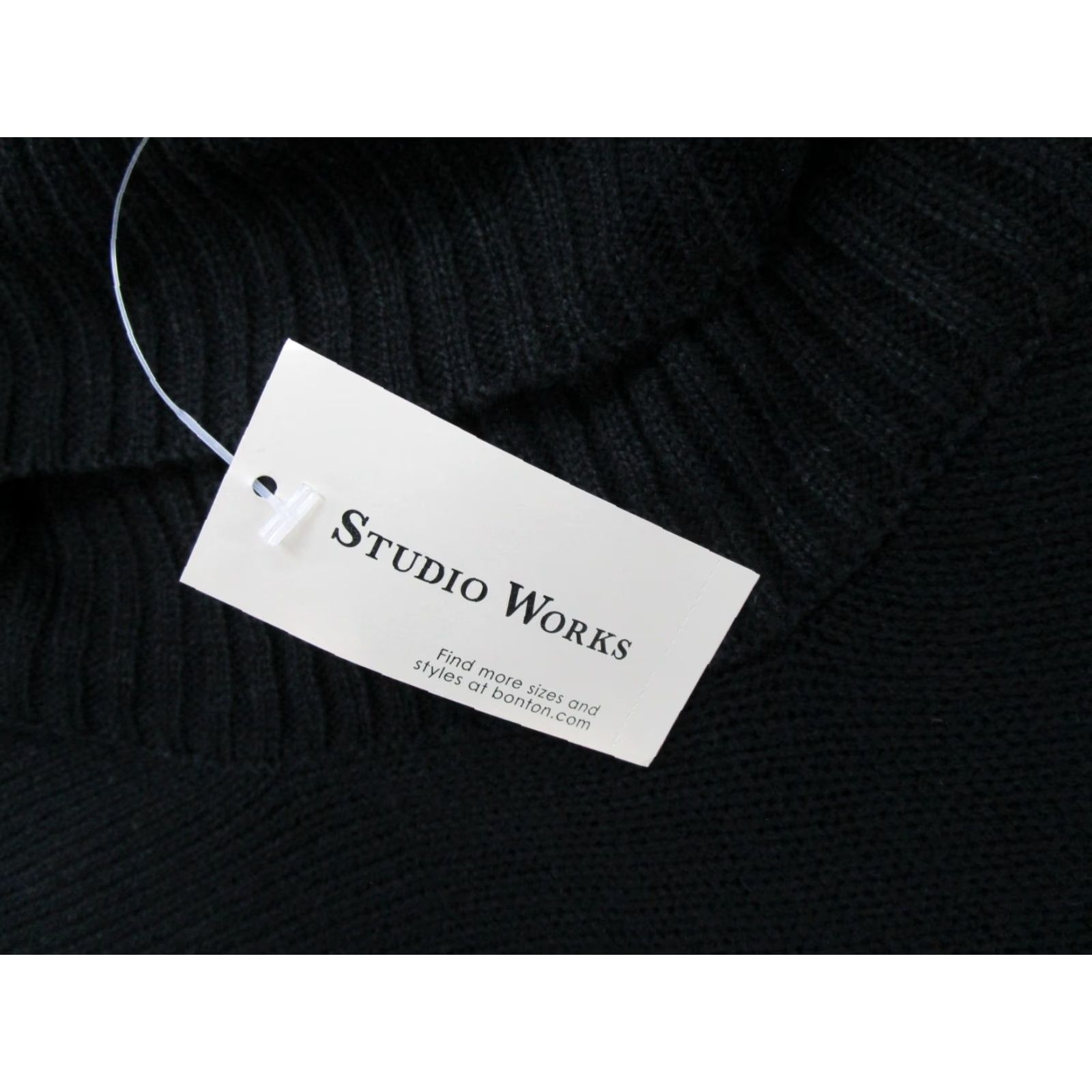 Vintage Studio Works Black Short Sleeve Turtleneck Sweater Women S Pullover New Size S / US 4 / IT 40 - 2 Thumbnail