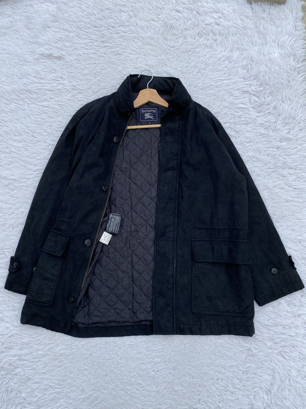 Burberry Rare Vintage 90s Burberry Black Jacket Size US L / EU 52-54 / 3 - 7 Thumbnail