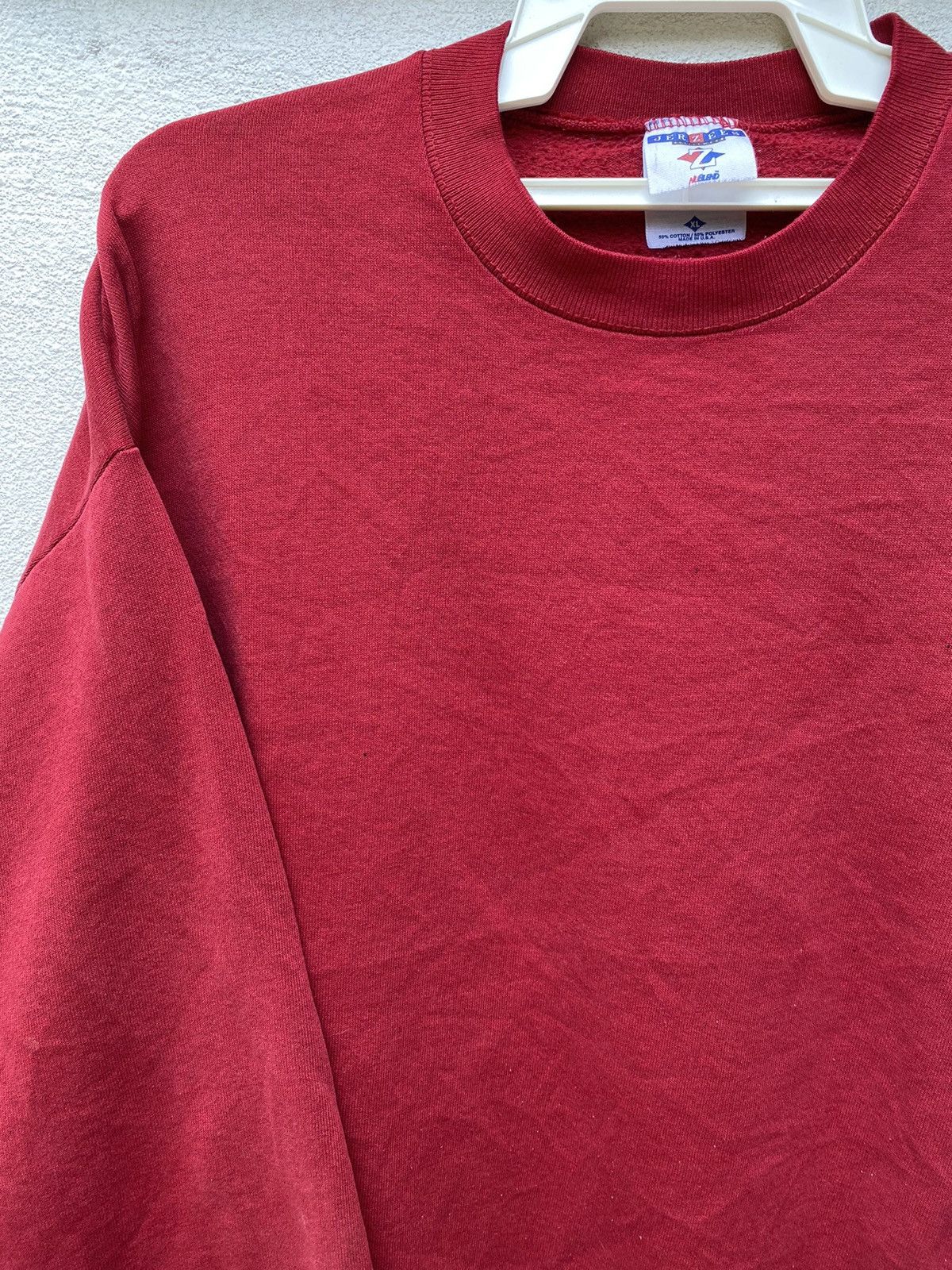 Vintage Vintage 90s sweatshirt plain Size US XL / EU 56 / 4 - 2 Thumbnail
