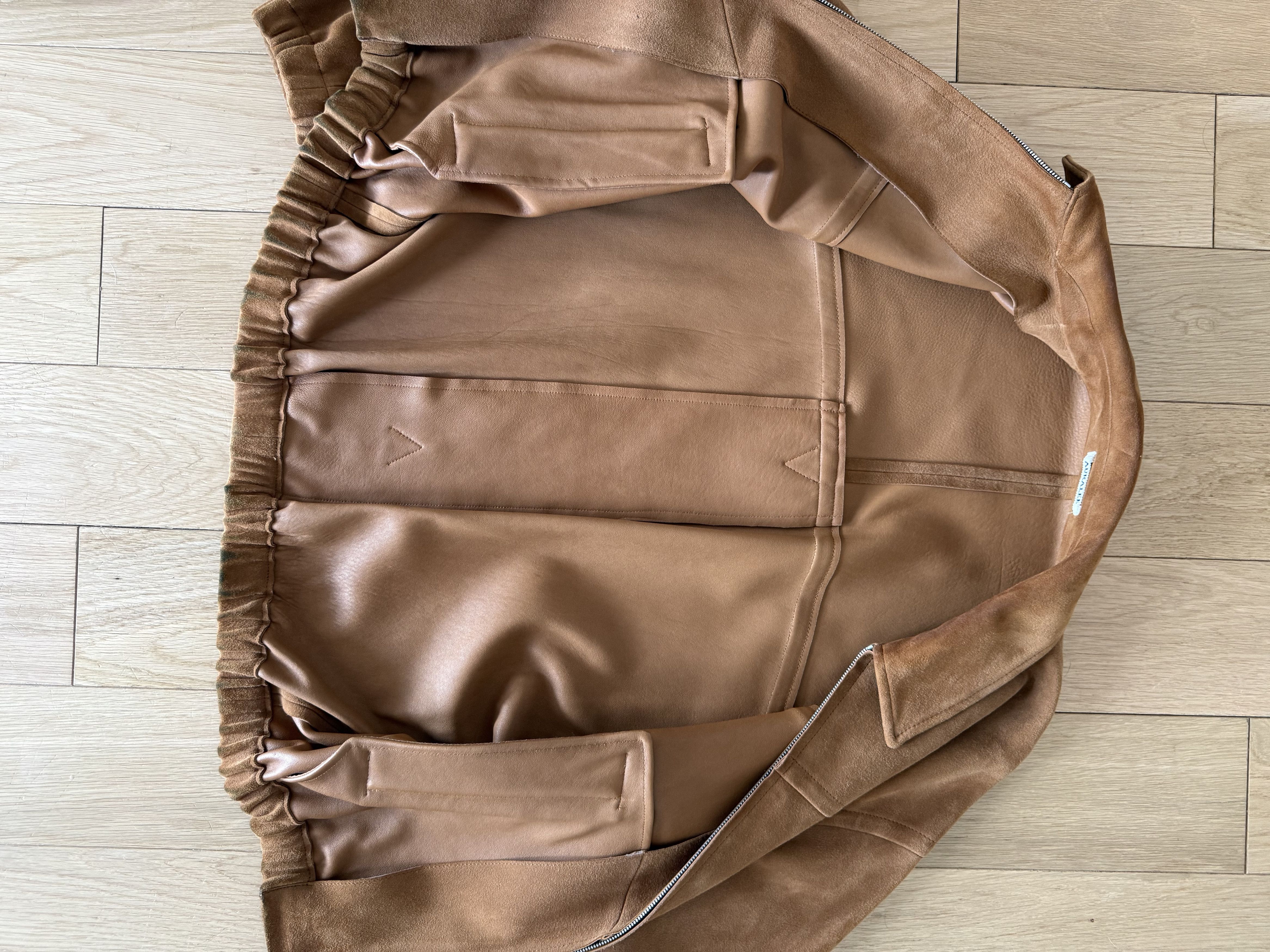 Auralee Auralee Lamb Suede Zip Blouson - Camel Size US XL / EU 56 / 4 - 5 Thumbnail